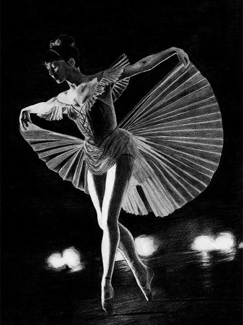 Alex Ginard ballerina drawing
