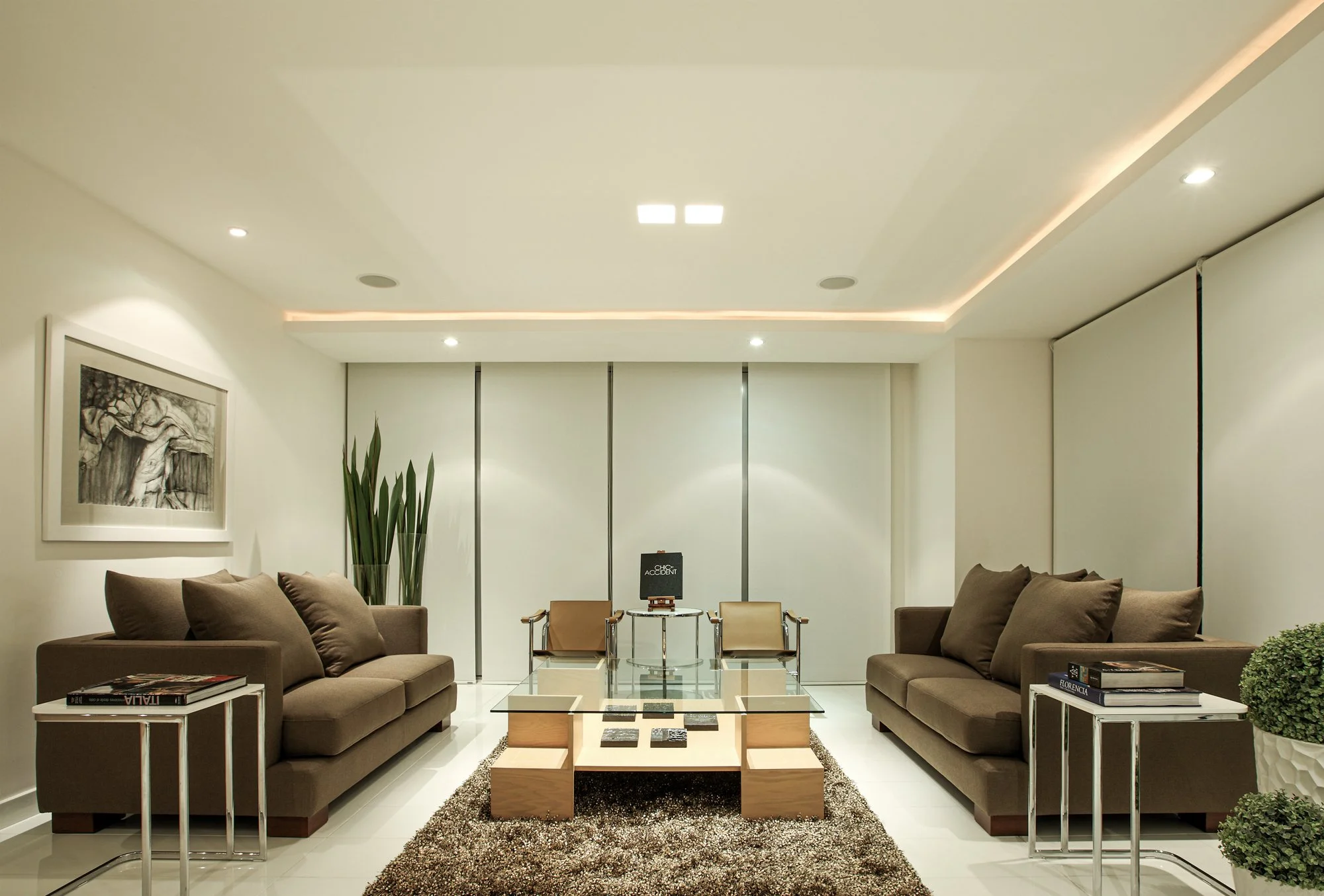 Luxury interiors strategically designed with mirrors.