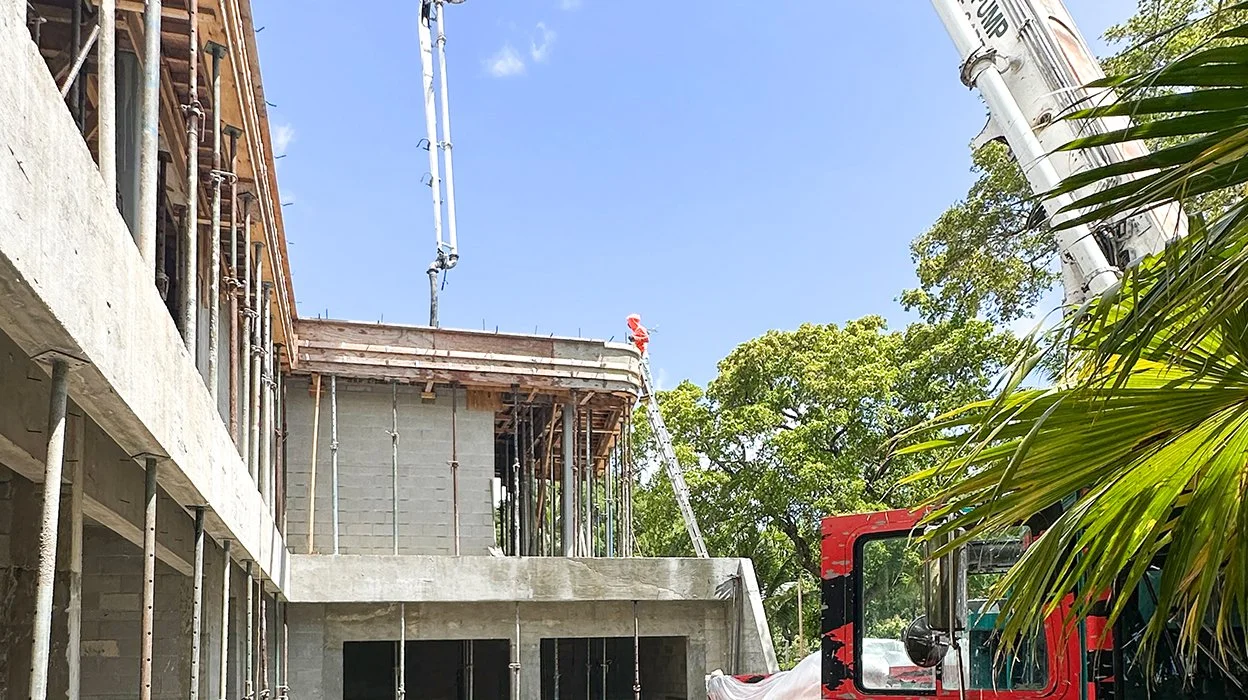A Day on Site — Pouring the Concrete Roof at Wave House