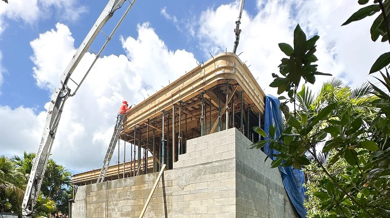 A Day on Site — Pouring the Concrete Roof at Wave House