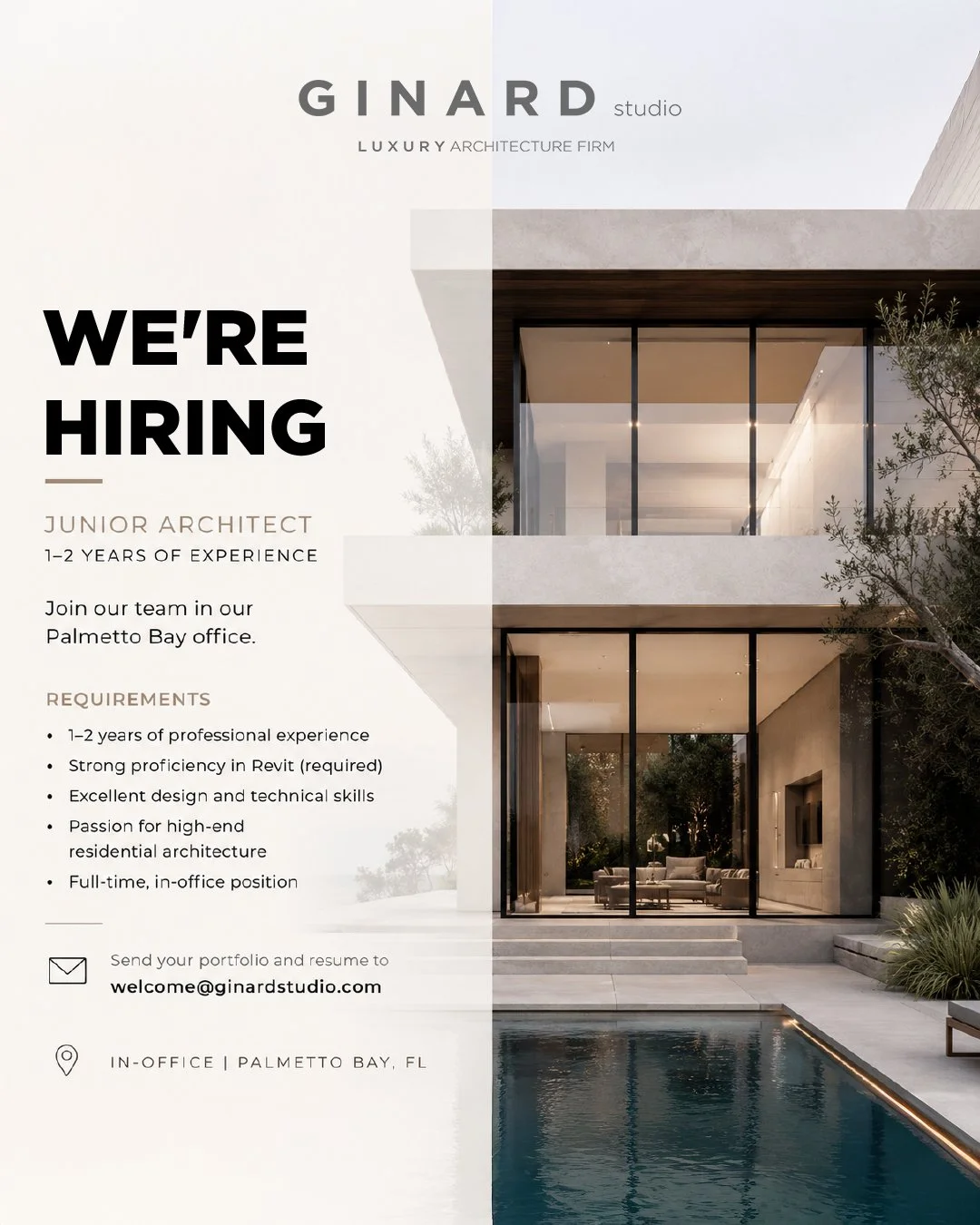 We're Hiring | Junior Architect