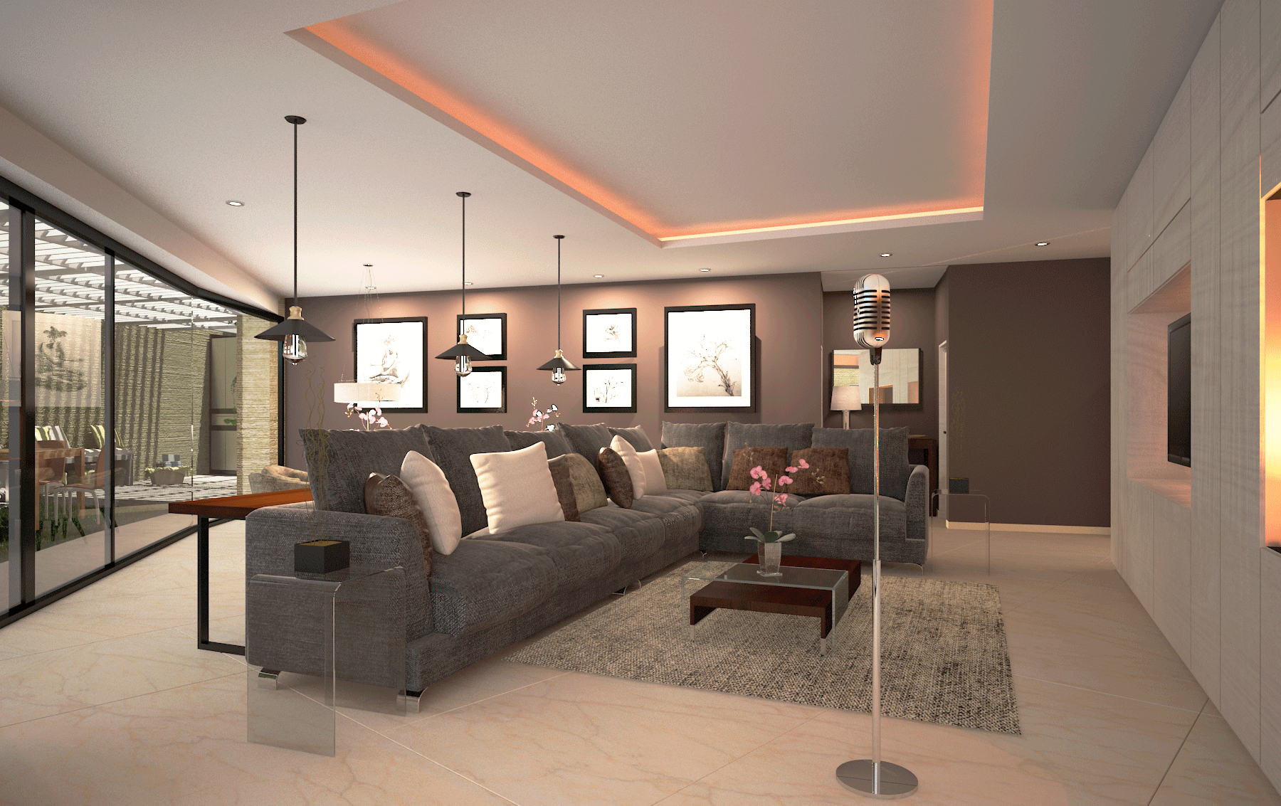 Complete architectural renovation by Ginard Studio, an architecture firm based in Miami, Florida. This renovation includes also the interior design of all spaces of this beautiful mansion in Mexico City.