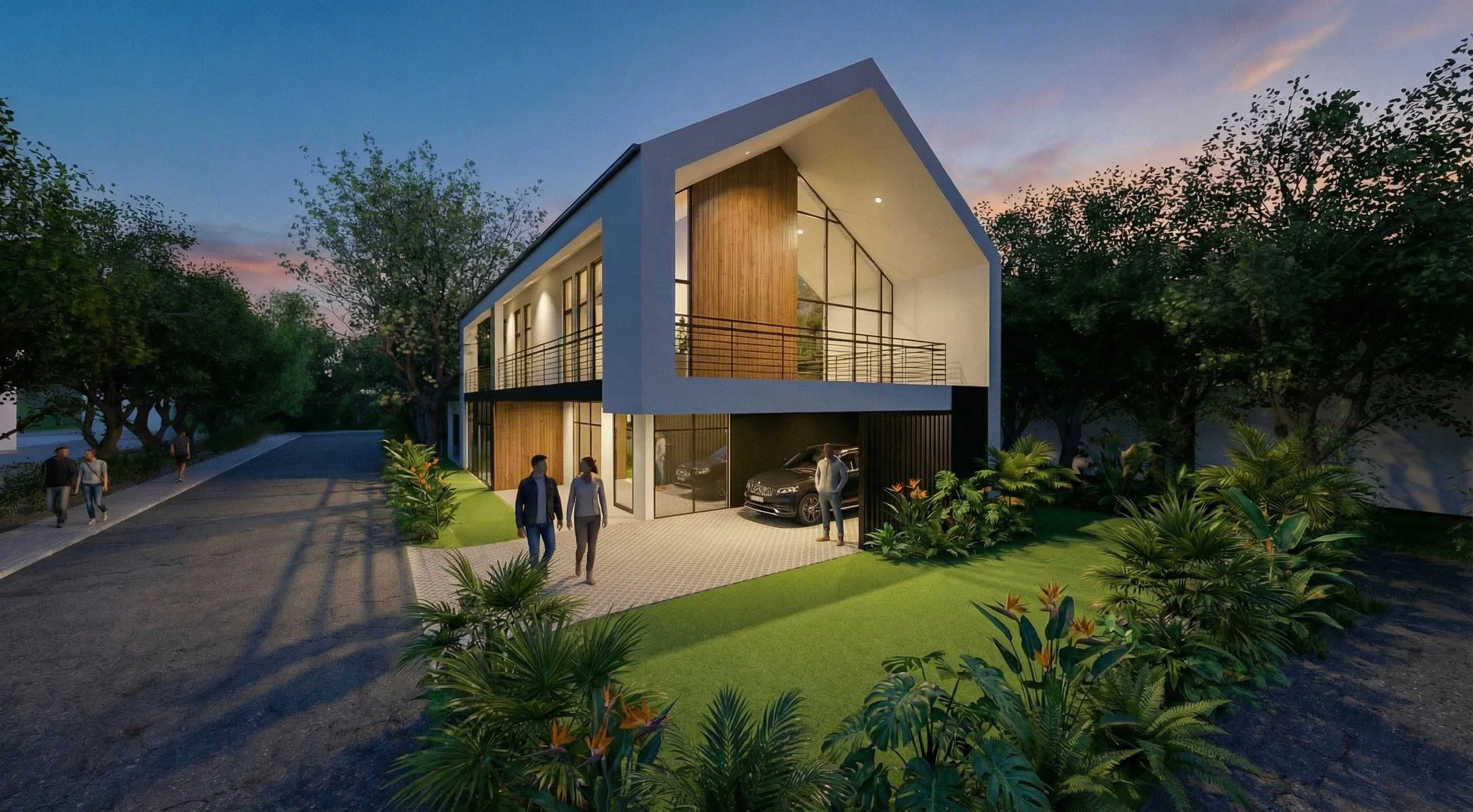 Modern Farmhouse Architecture for Coconut Grove