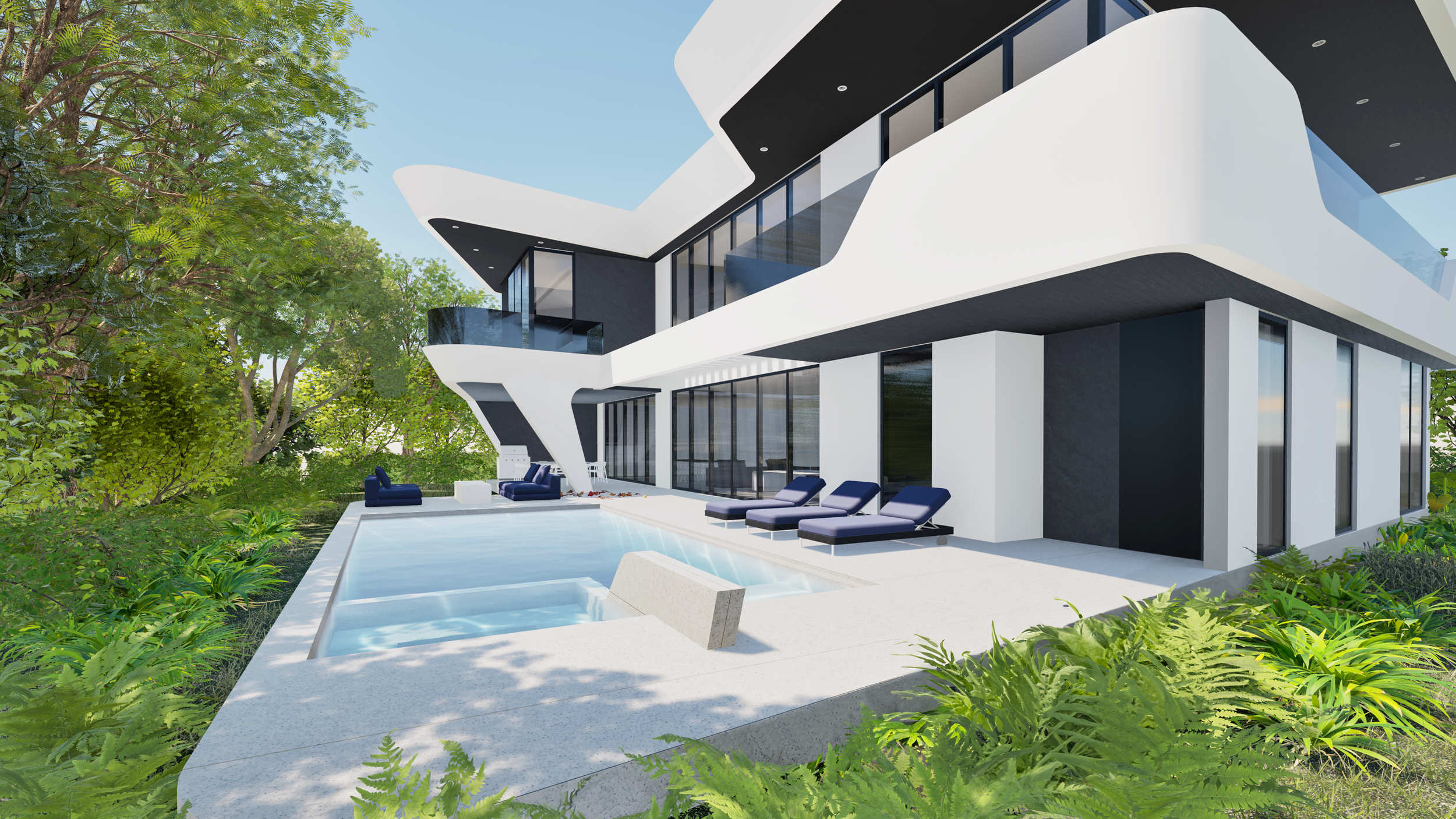 Wave House, a new standard for luxury home design in Coconut Grove, Miami Florida by Ginard Studio.