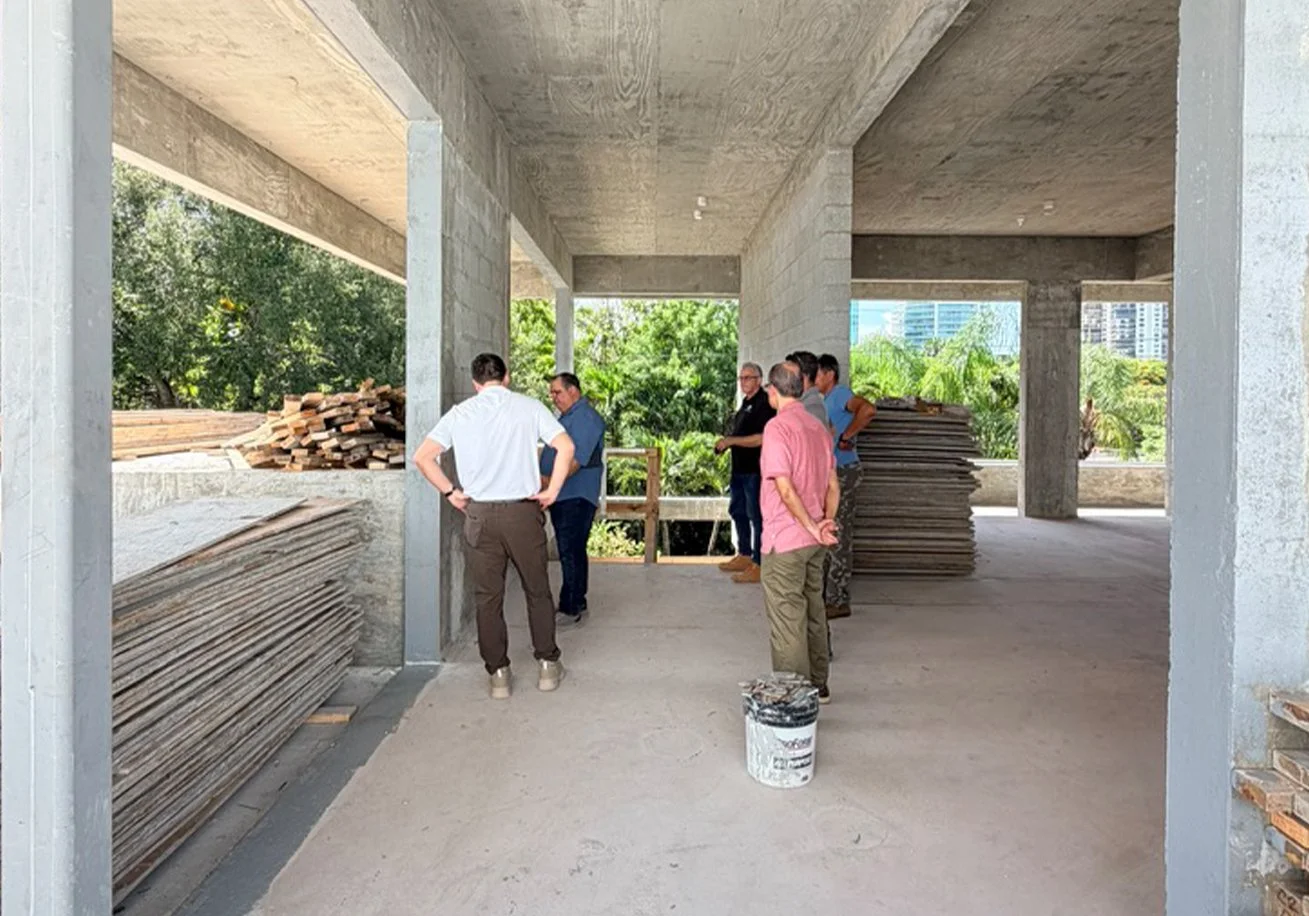Villa Serena - August Construction Progress - Architect and Consultants on site
