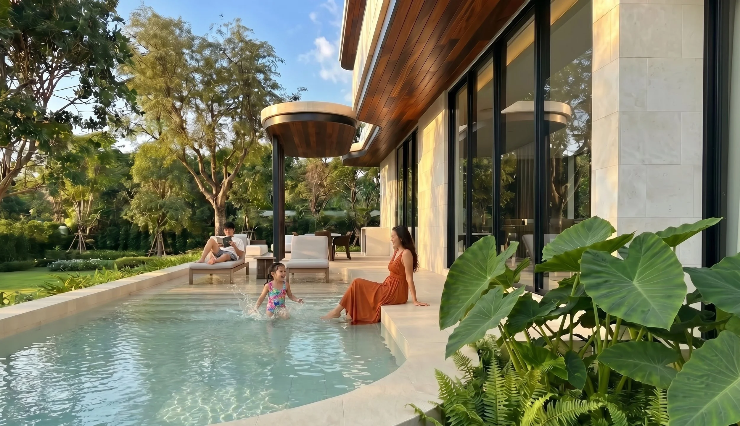 Park House is designed around the idea that Miami living extends beyond the walls of the home.