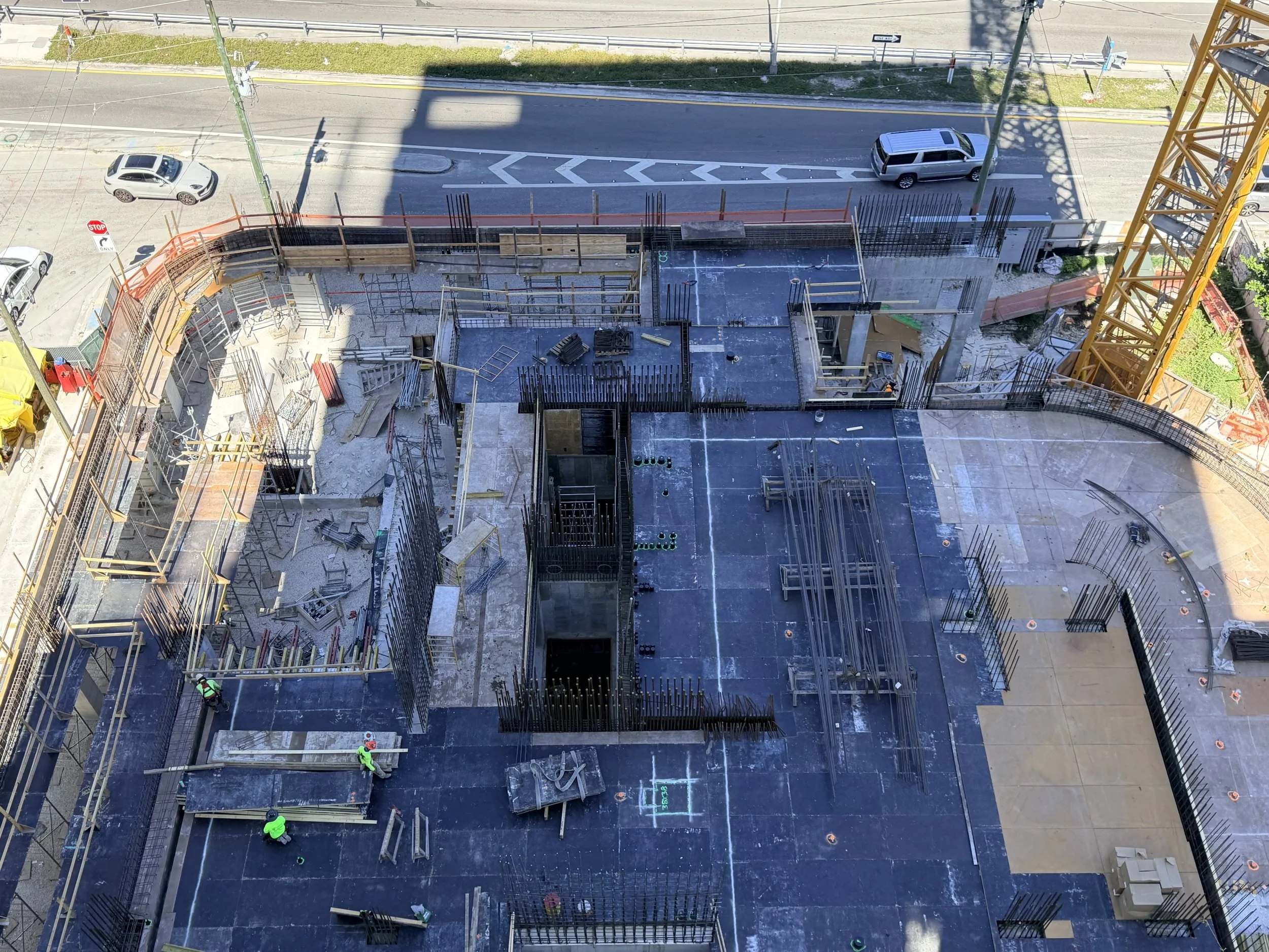 Site visit to Smart Brickell Luxe as part of our Construction Administration Services