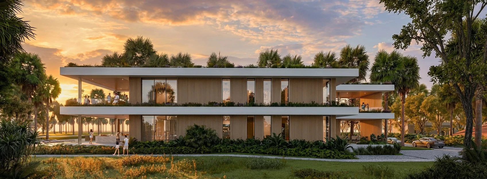 T House is a modern waterfront residence designed to maximize views, light, and spatial openness.