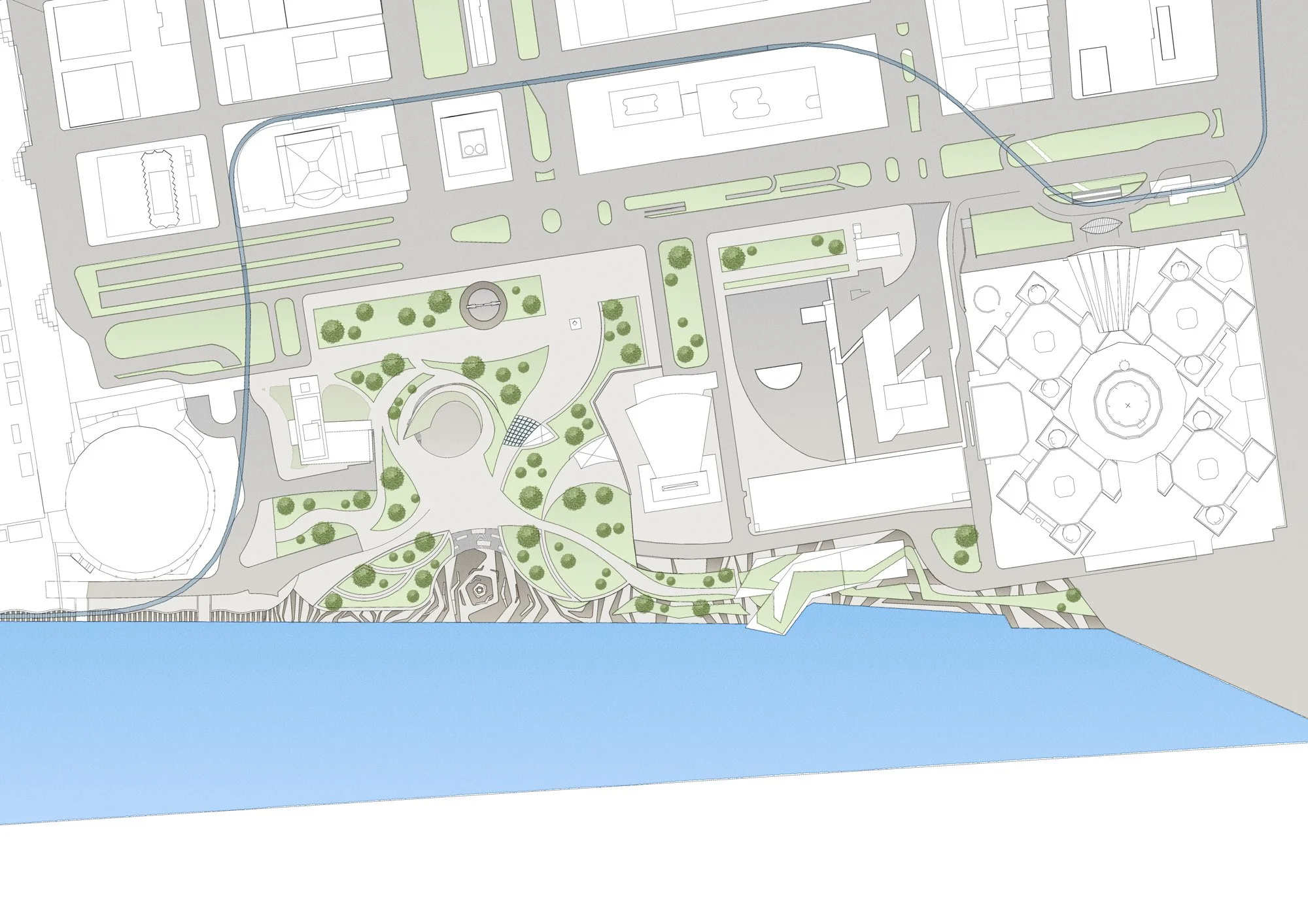 Urban Design Strategy for Detroit Riverfront Proposal