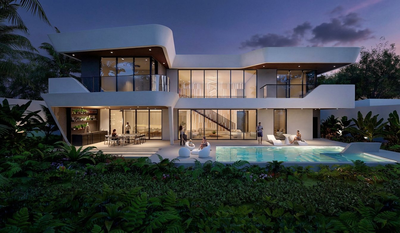 Key features include a large swimming pool for relaxation and recreation, a hot pool for therapeutic use, a private sauna, and a fully equipped gym.