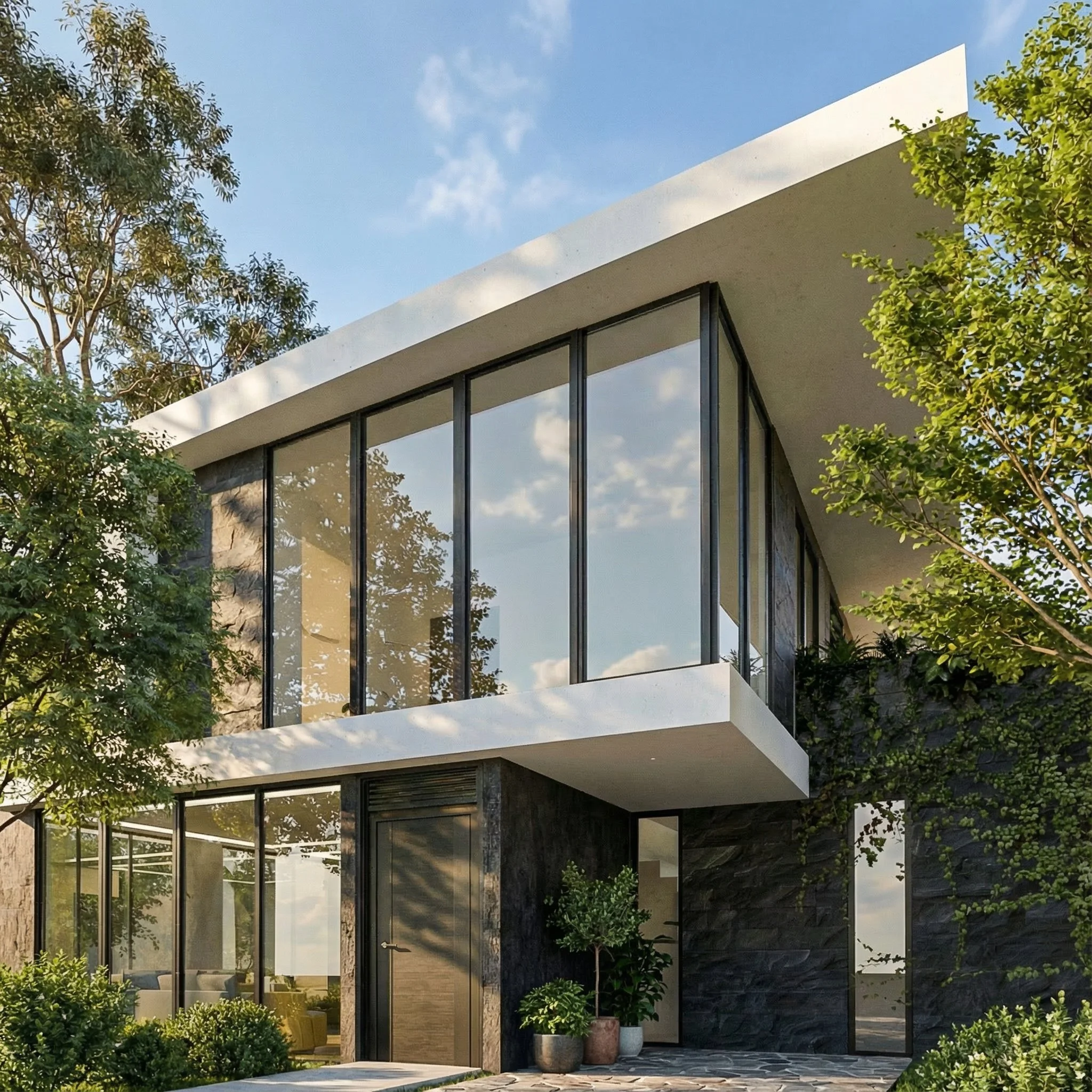 The design of this residence is driven by a focus on textures and natural light, ensuring that each area is bathed in warmth and visual interest.