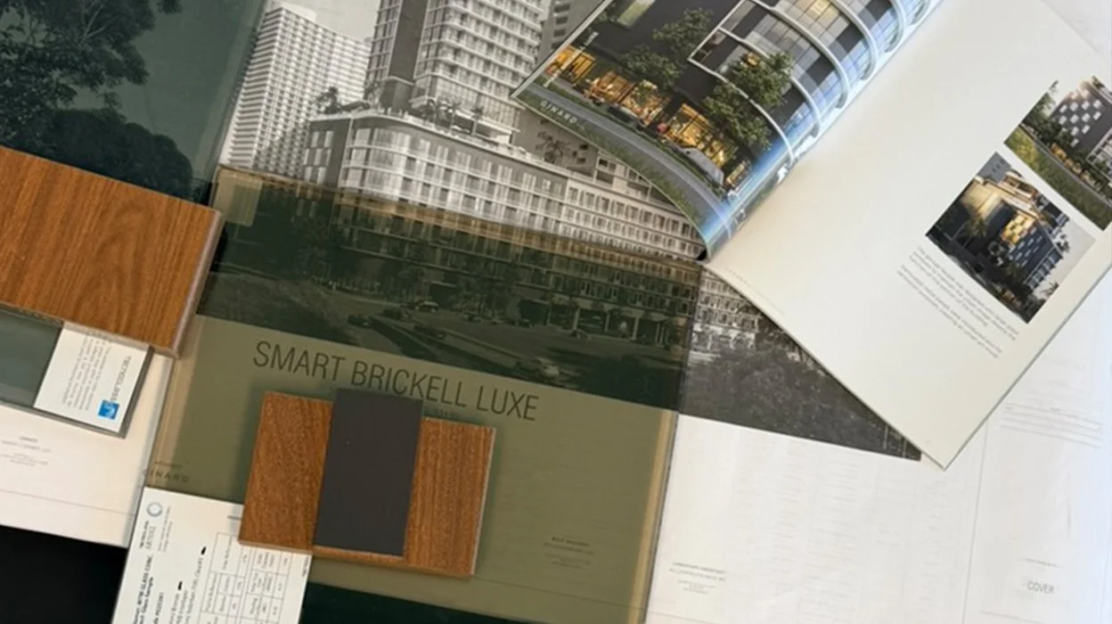 In our Miami office, our design and technical teams gathered to review a curated collection of glass samples.