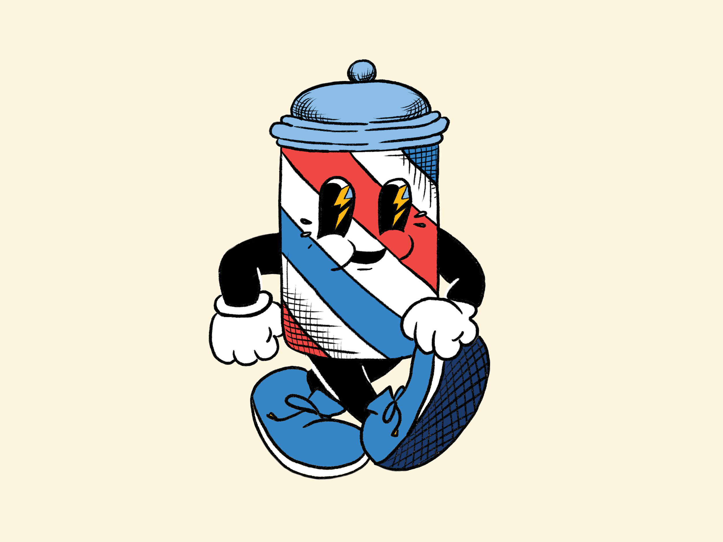 Barberpole Illustration_for La Section_Design by Kacey San Diego