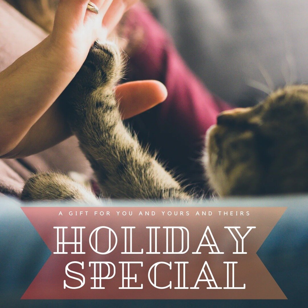 🌲🐾 Calling all animal lovers! This holiday, give the gift of an Animal Communication session and receive one for yourself too. For a special price of $155, you&rsquo;ll get two single Animal Communication sessions, that's essentially buy one get on