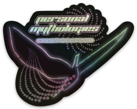 Personal Mythologies Holographic Sticker (Black)
