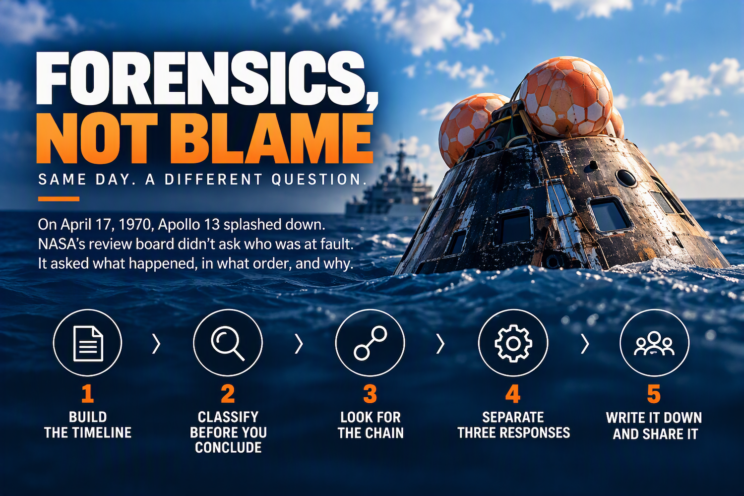 Postmortem: Forensics, Not Blame