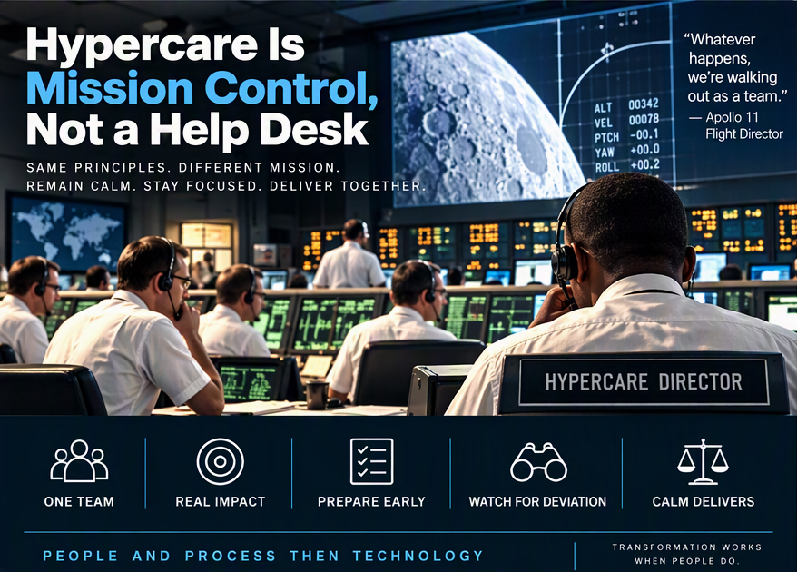 Hypercare Is Mission Control, Not a Help Desk