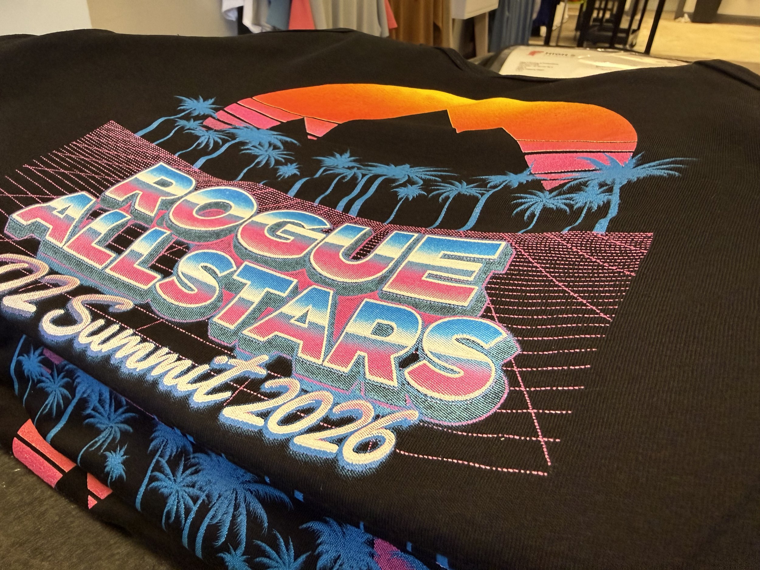 Rogue Allstars Mobile, AL Simulated Process screen printing