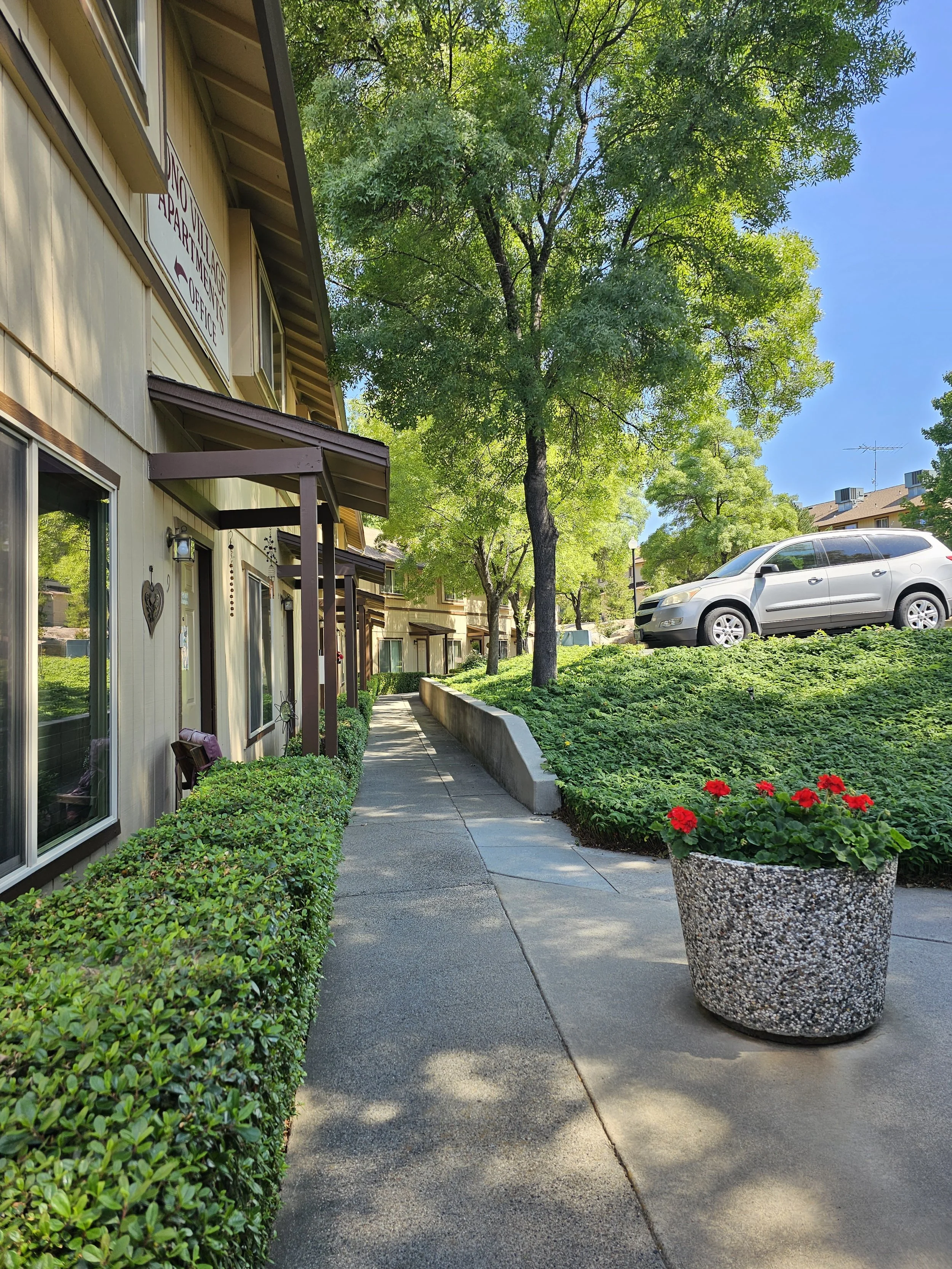 Exterior view of walkway at Management Office