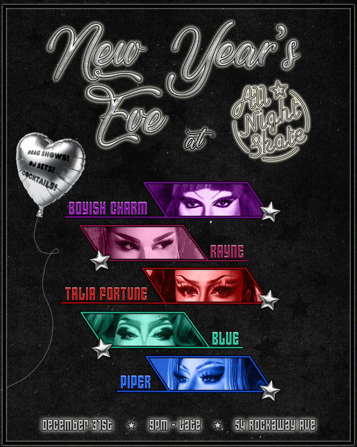 NYE Celebration with Boyish Charm and Rayne