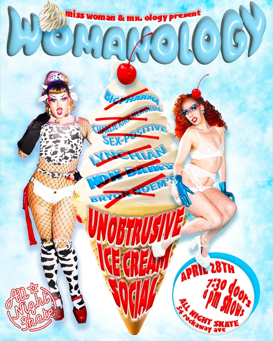 Womanology Hosted by Mx. Ology and Woman Miss Woman