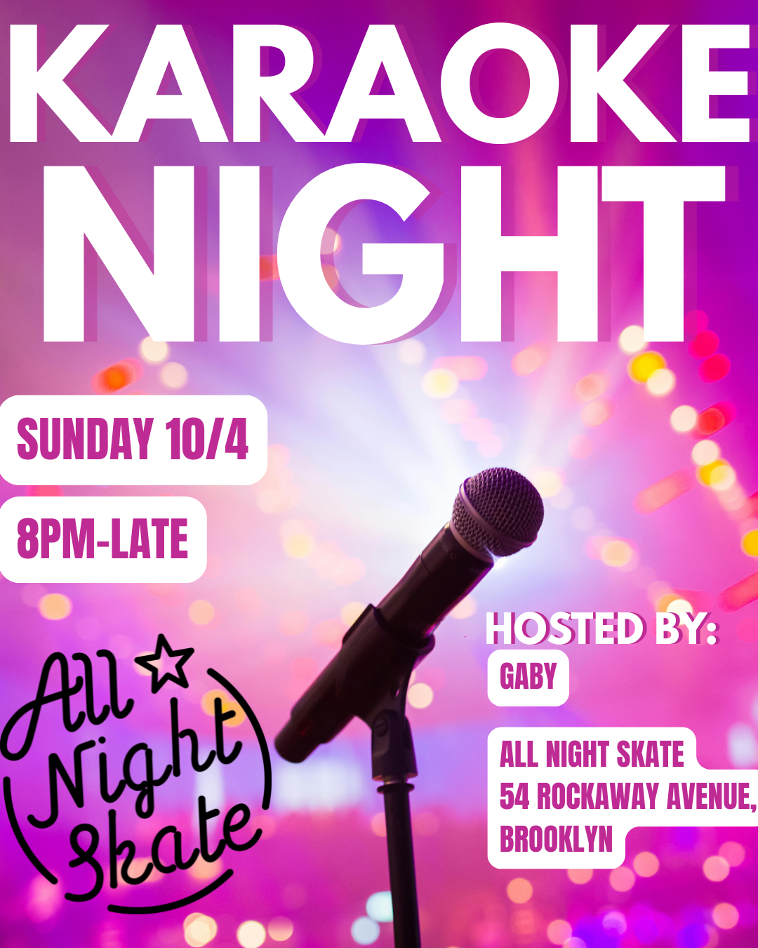 Karaoke w/ Gaby