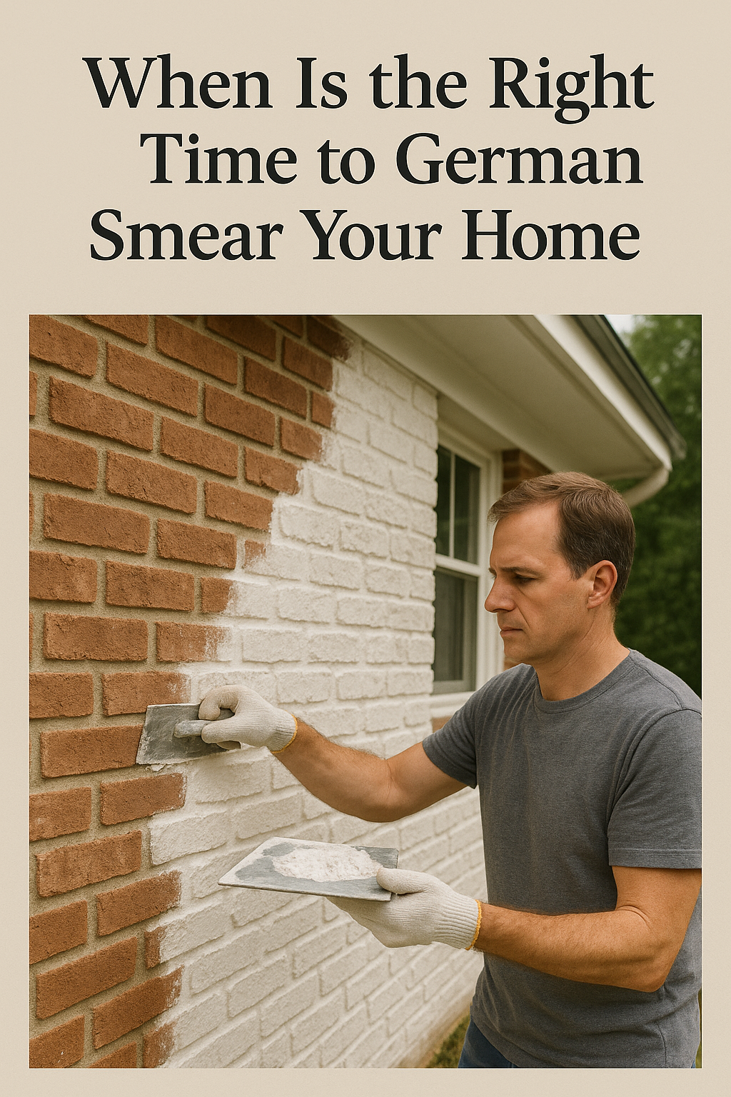 When Is the Right Time to German Smear Your Home?