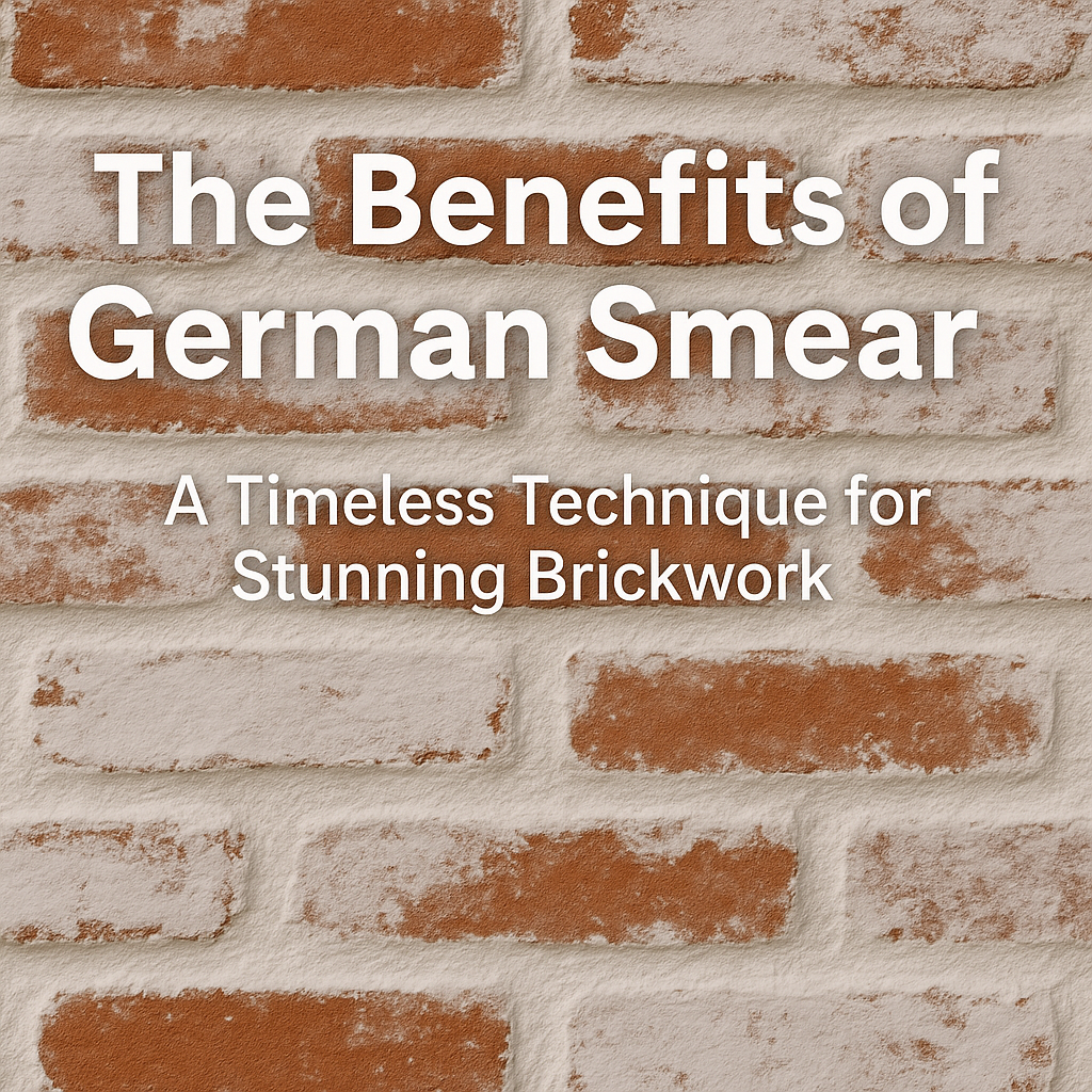 The Benefits of German Smear: A Timeless Technique for Stunning Brickwork