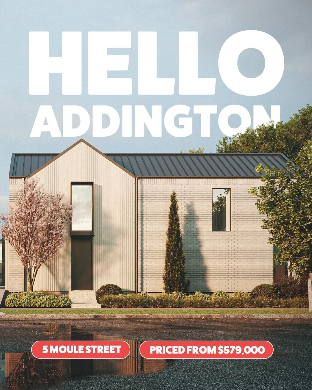 5 Moule Street sits on the edge of Addington, with architecturally designed freehold townhouses built with clear intent.

Minutes from Hagley Park, The Colombo, and Te Kaha Stadium, this is a central Christchurch location that works for living, renti