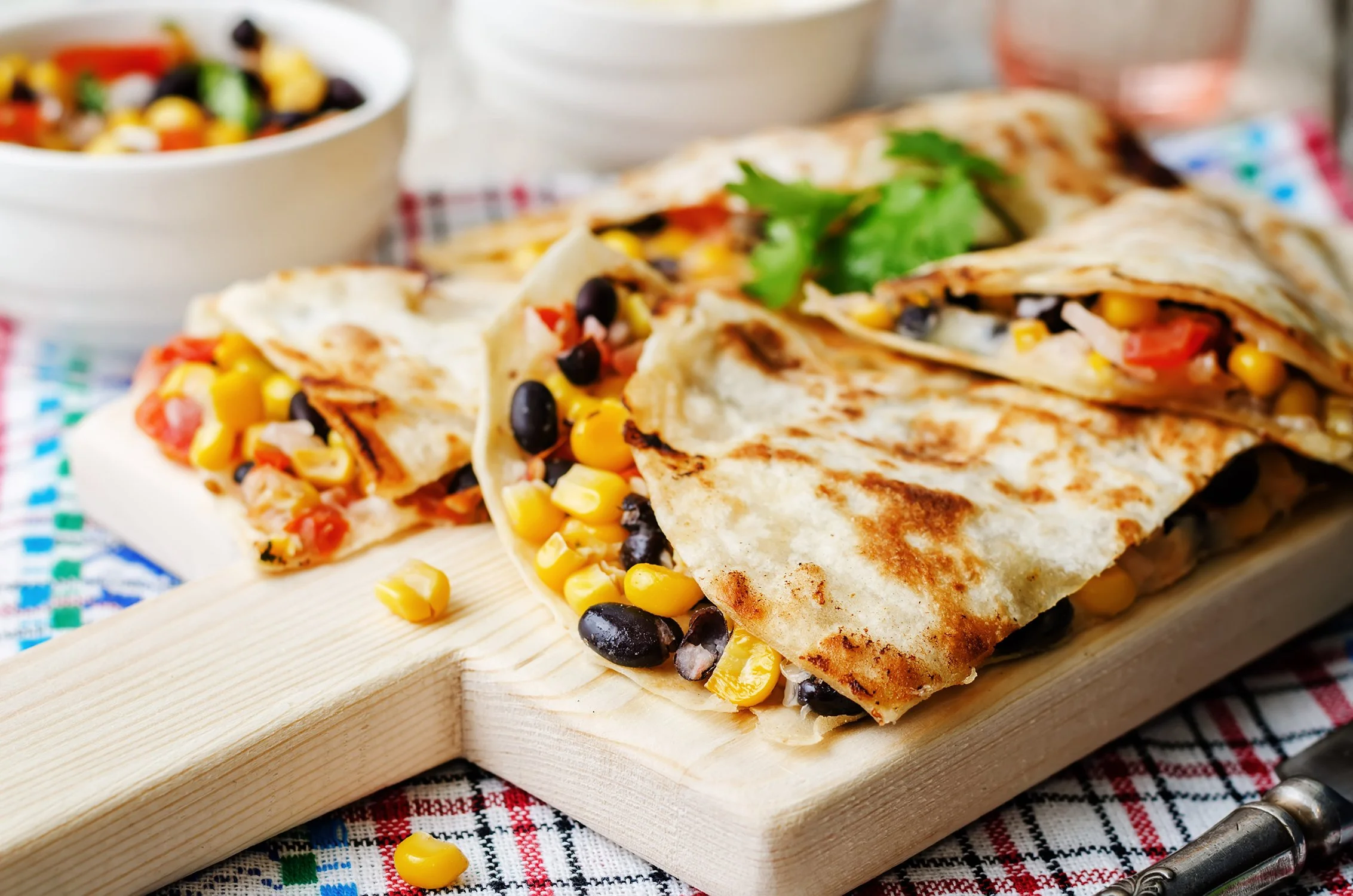 Quesadillas con frijoles