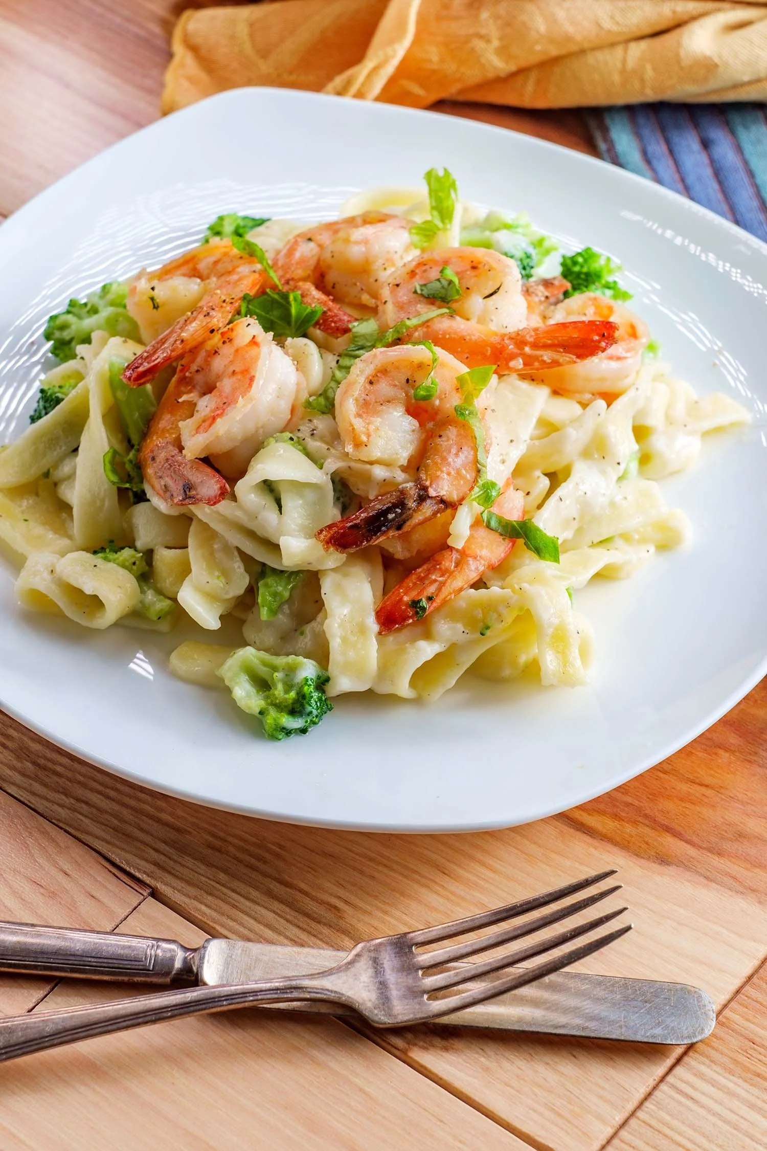 Broccoli Shrimp Alfredo