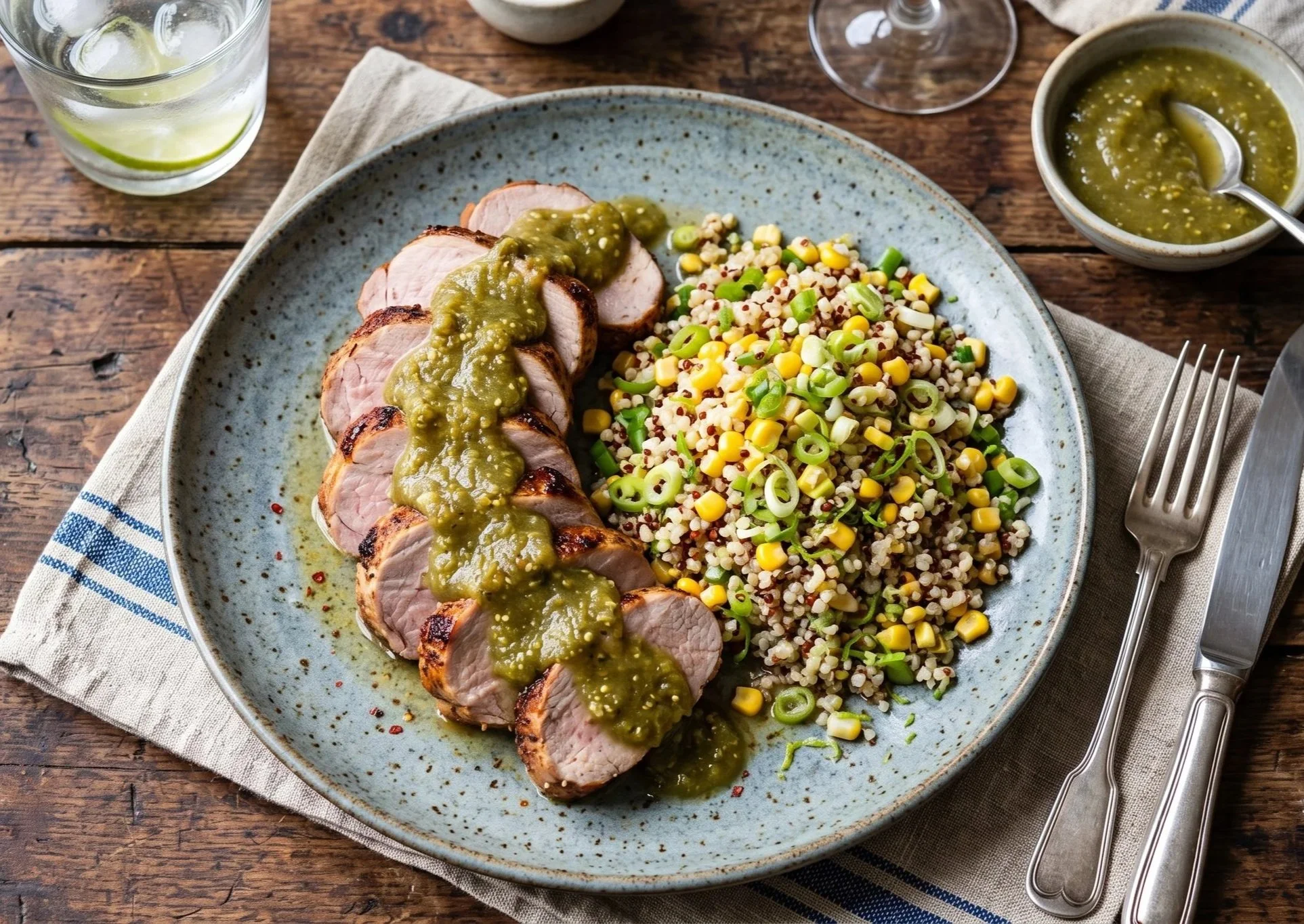 Spice-Rubbed Pork with Quinoa