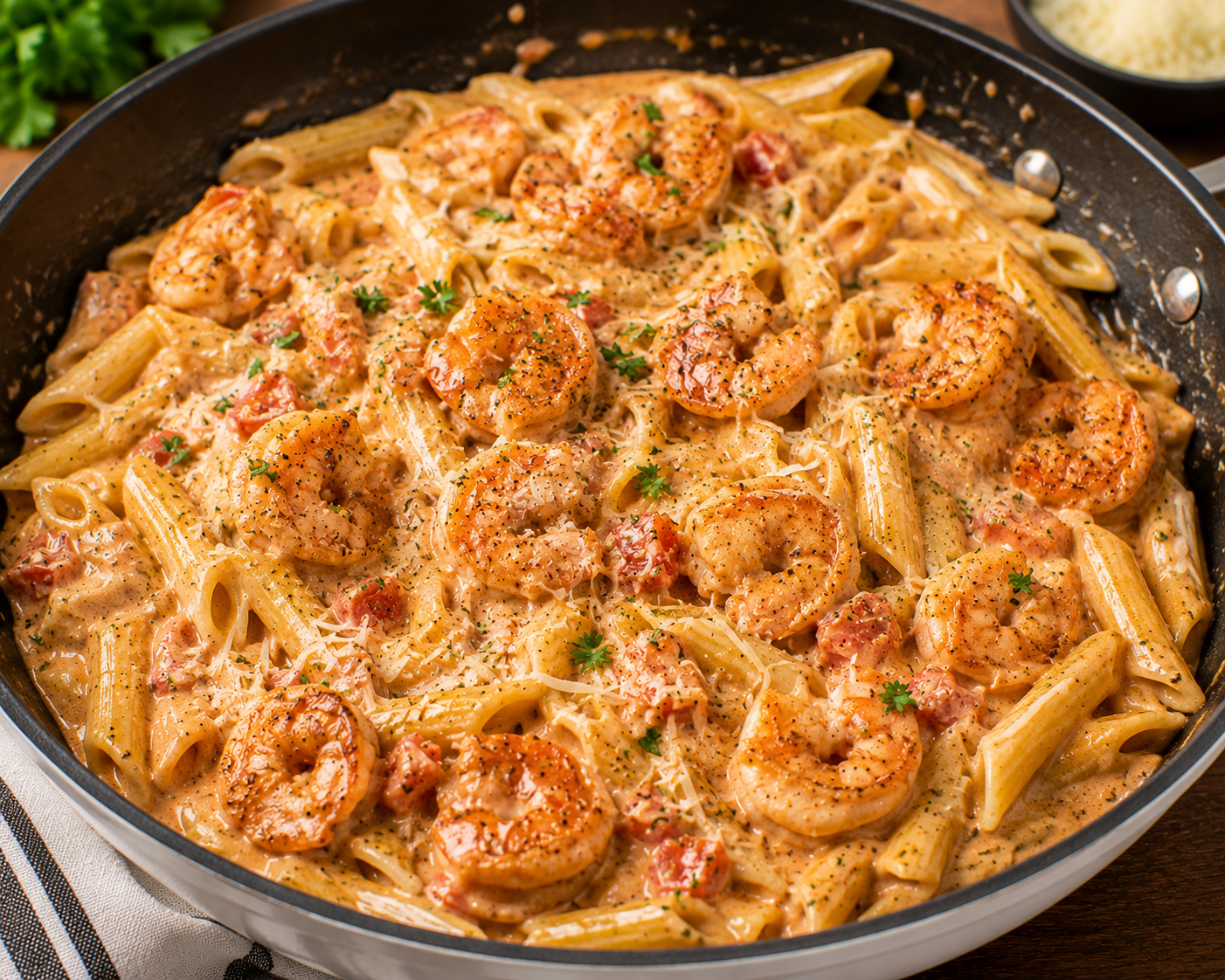 Creamy Cajun Shrimp Pasta