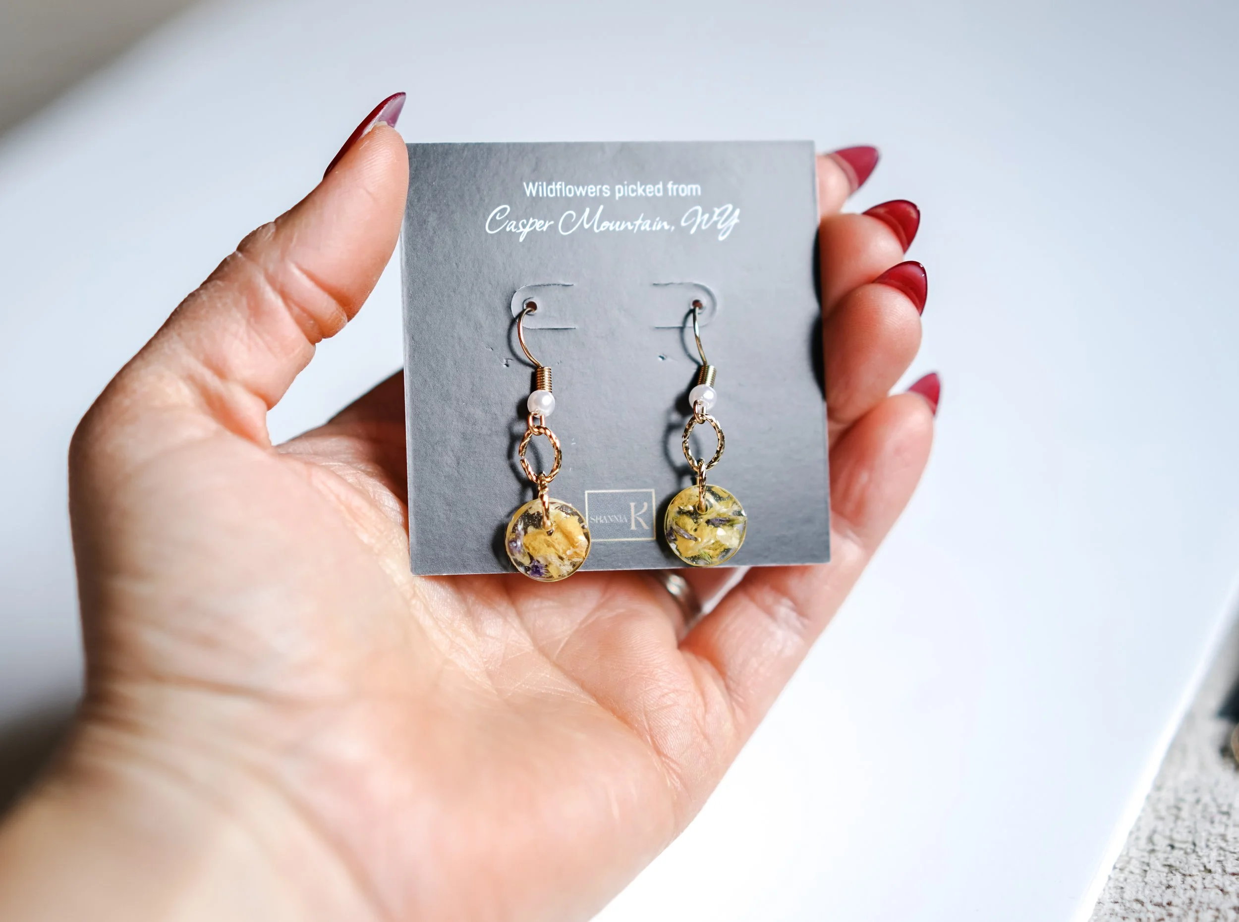 Small Yellow Flower Earrings 5.JPG
