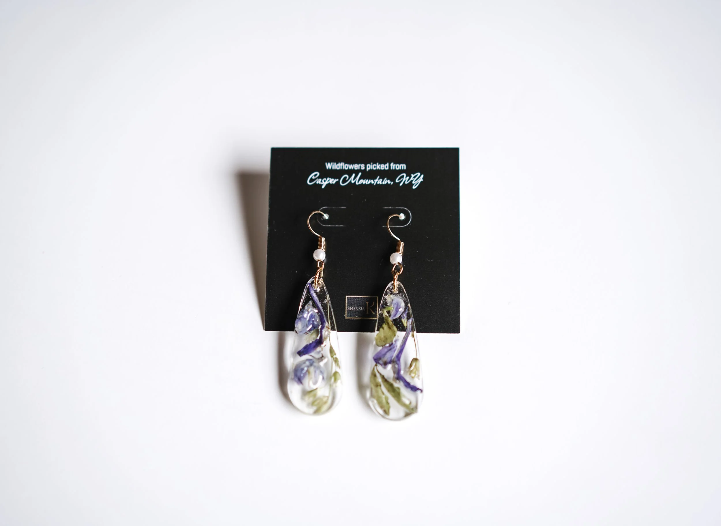 Purple Flower | Translucent Earrings