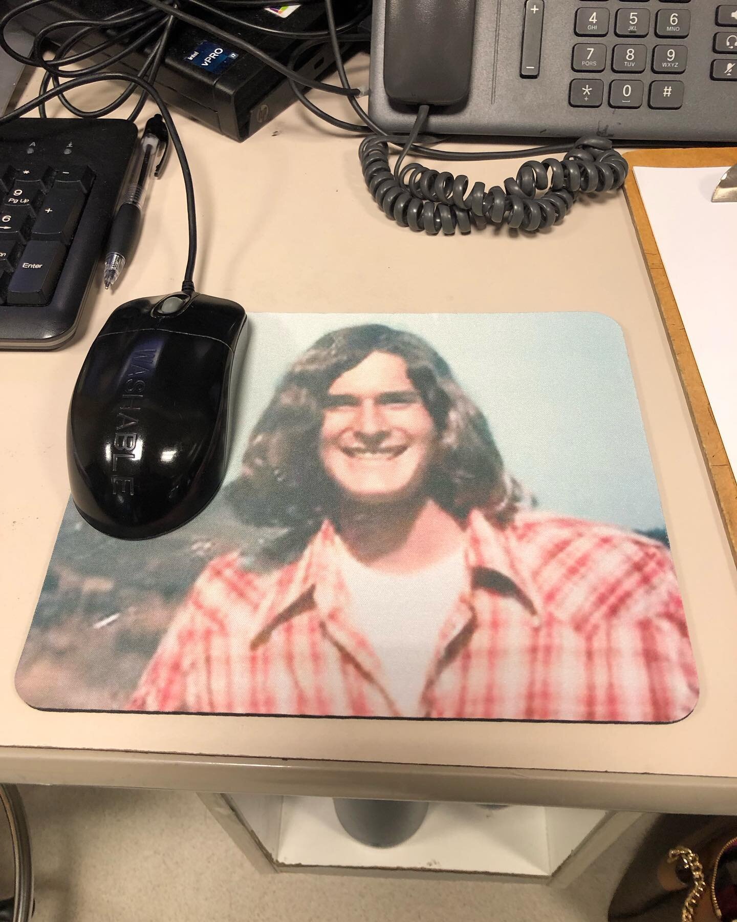 Mouse pad wars continued. Can you guess who this is? #emergencymedicine #emresidency
