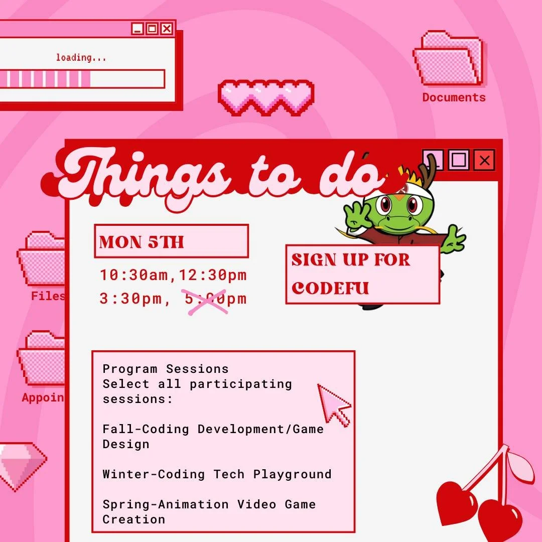 🧑&zwj;💻 Meet the magic behind CodeFu Tampa!

Everyone is hard at work now it's your turn! Sign up fast before school starts, where passionate instructors spark curiosity and kids light up with every new code they crack!

Ready to see your child thr