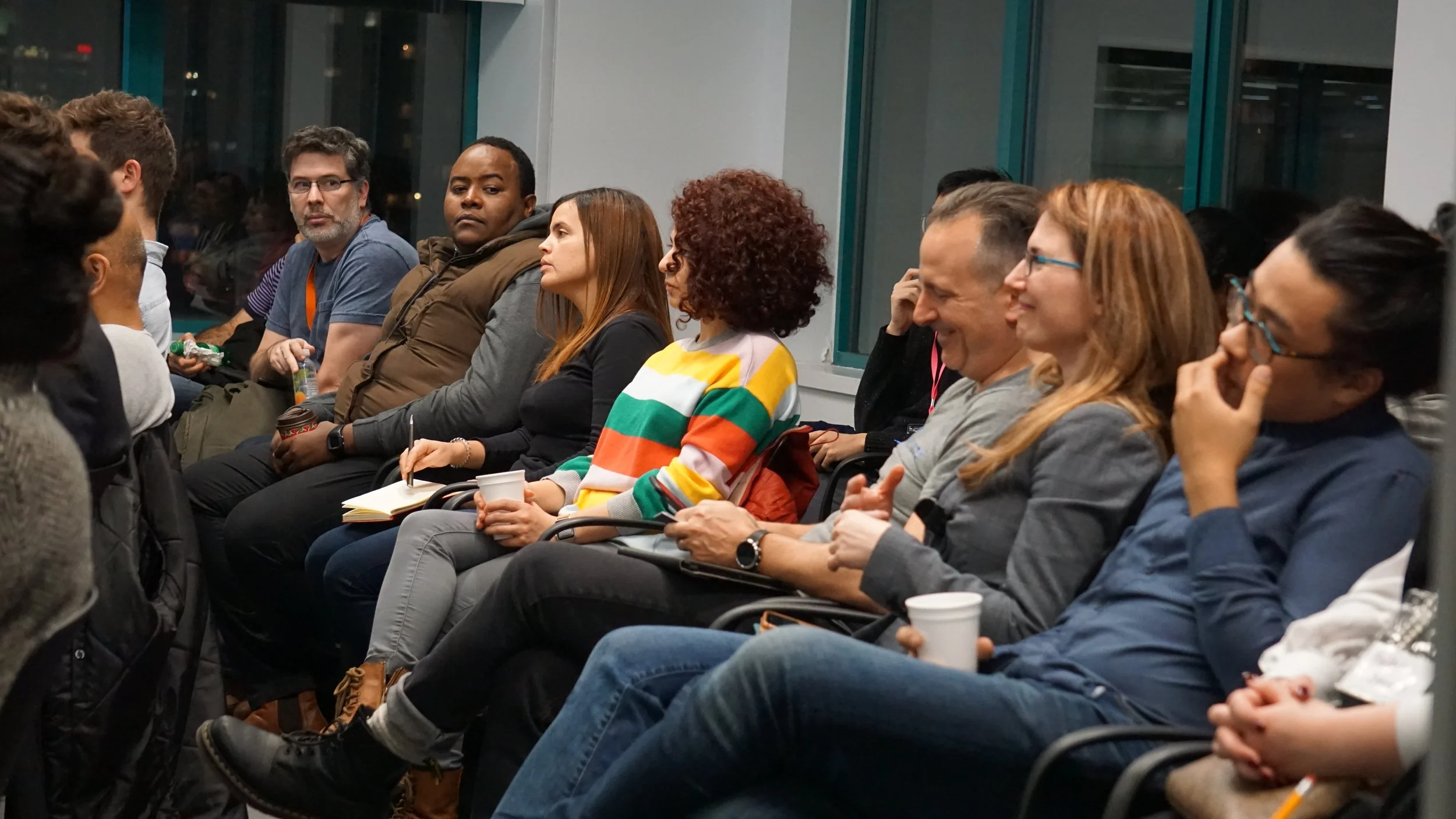 Researchers attending a conference