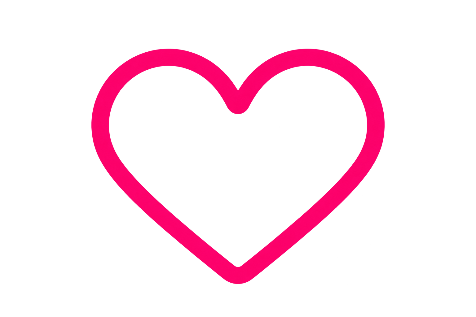 Outline of heart