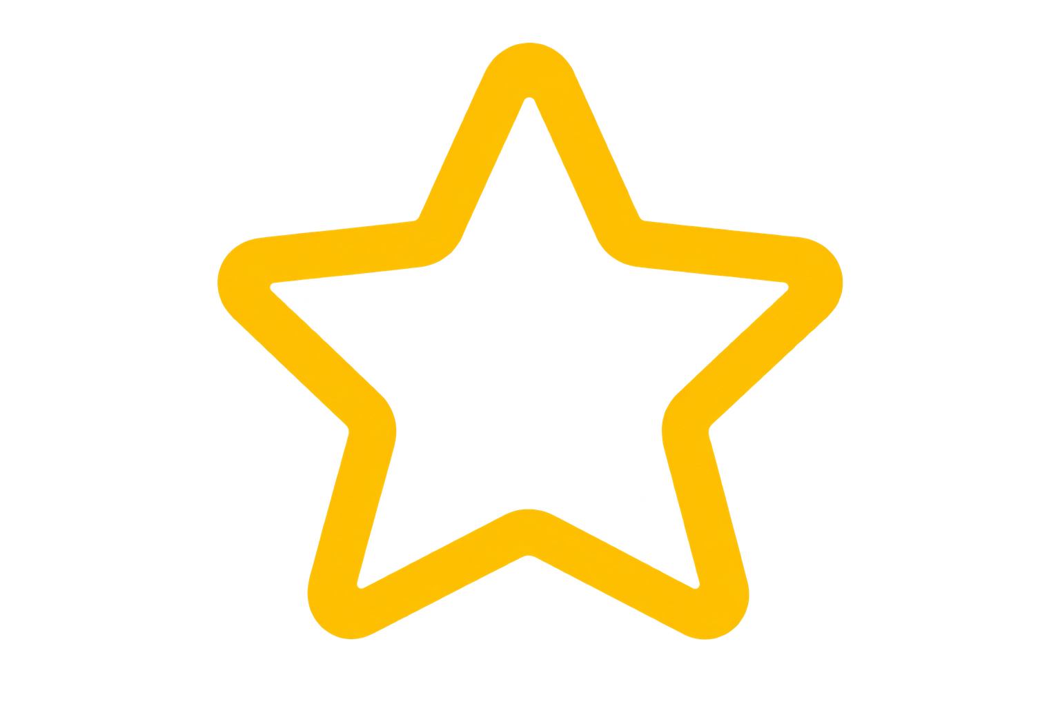Outline of star for play-based therapy