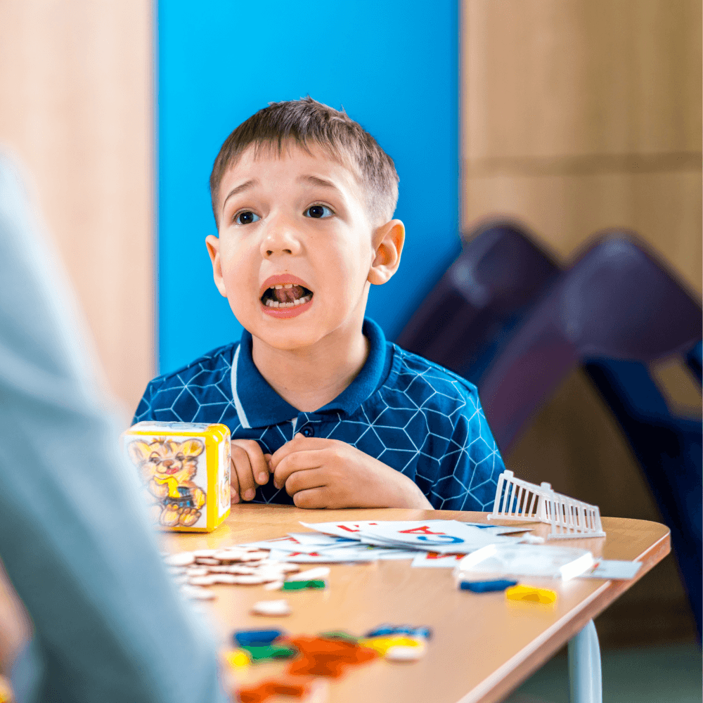 Boy coloring