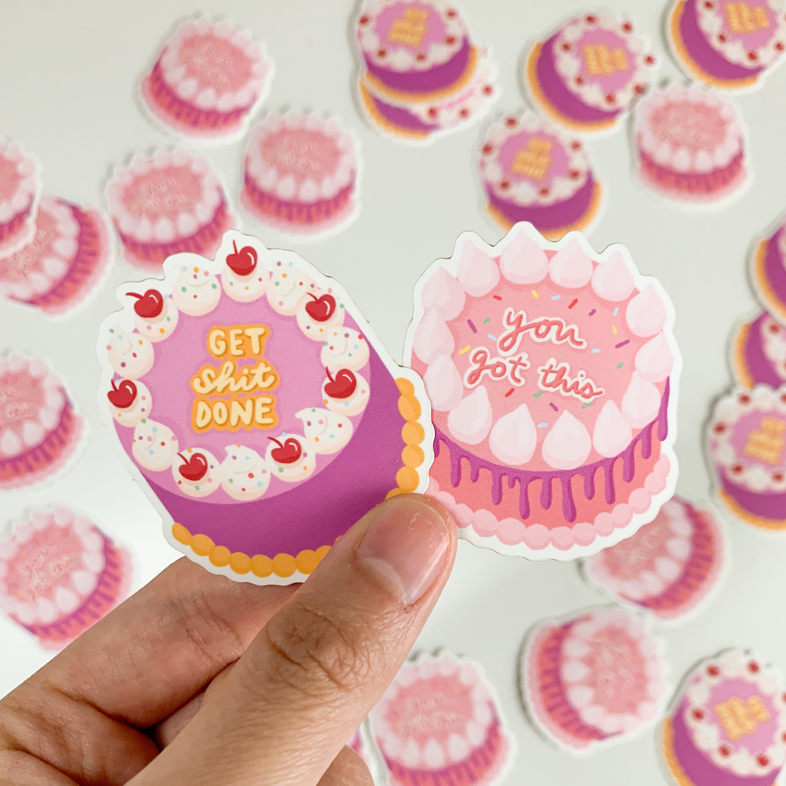 I design and sell my own stickers