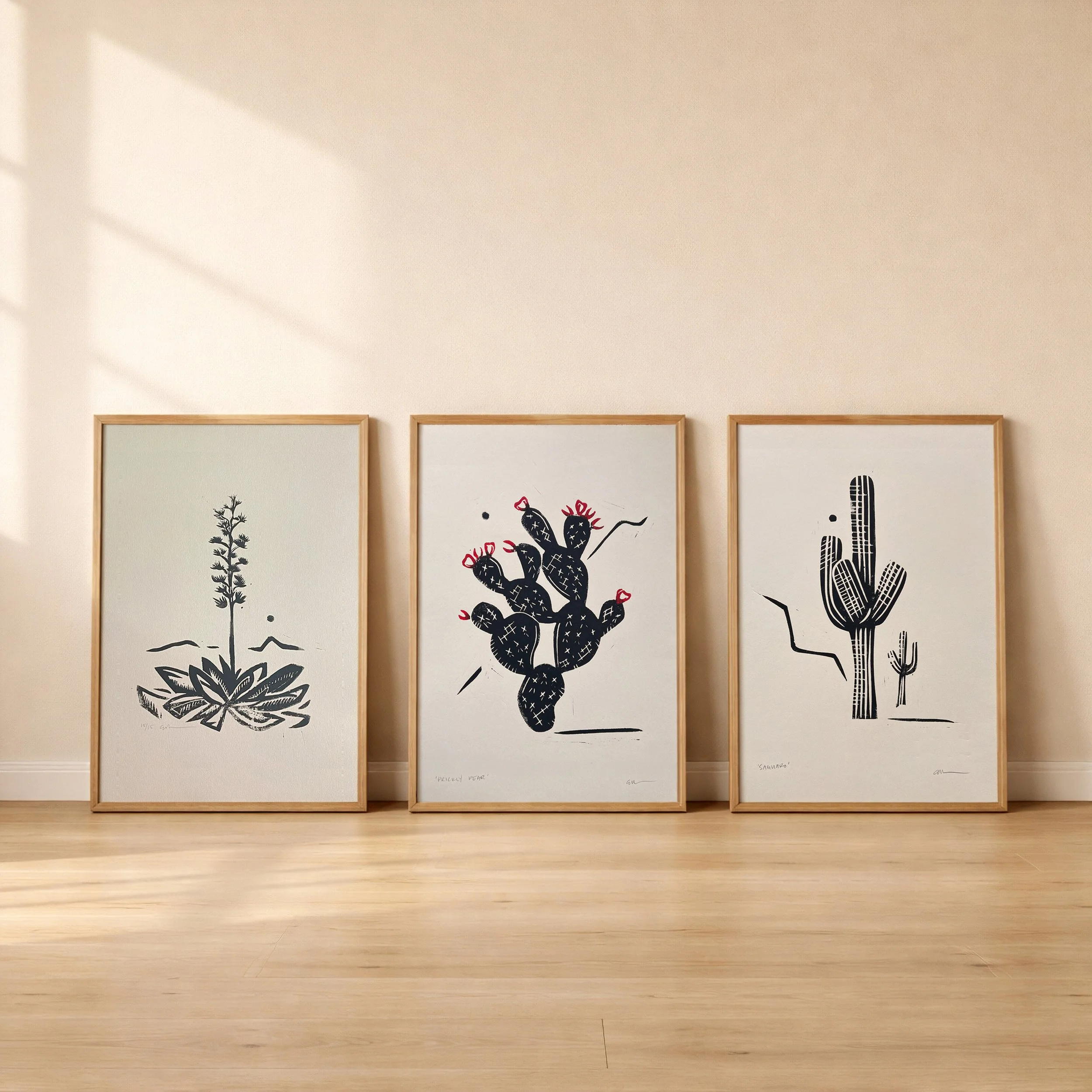 Triple Frame-Western Cacti.jpg