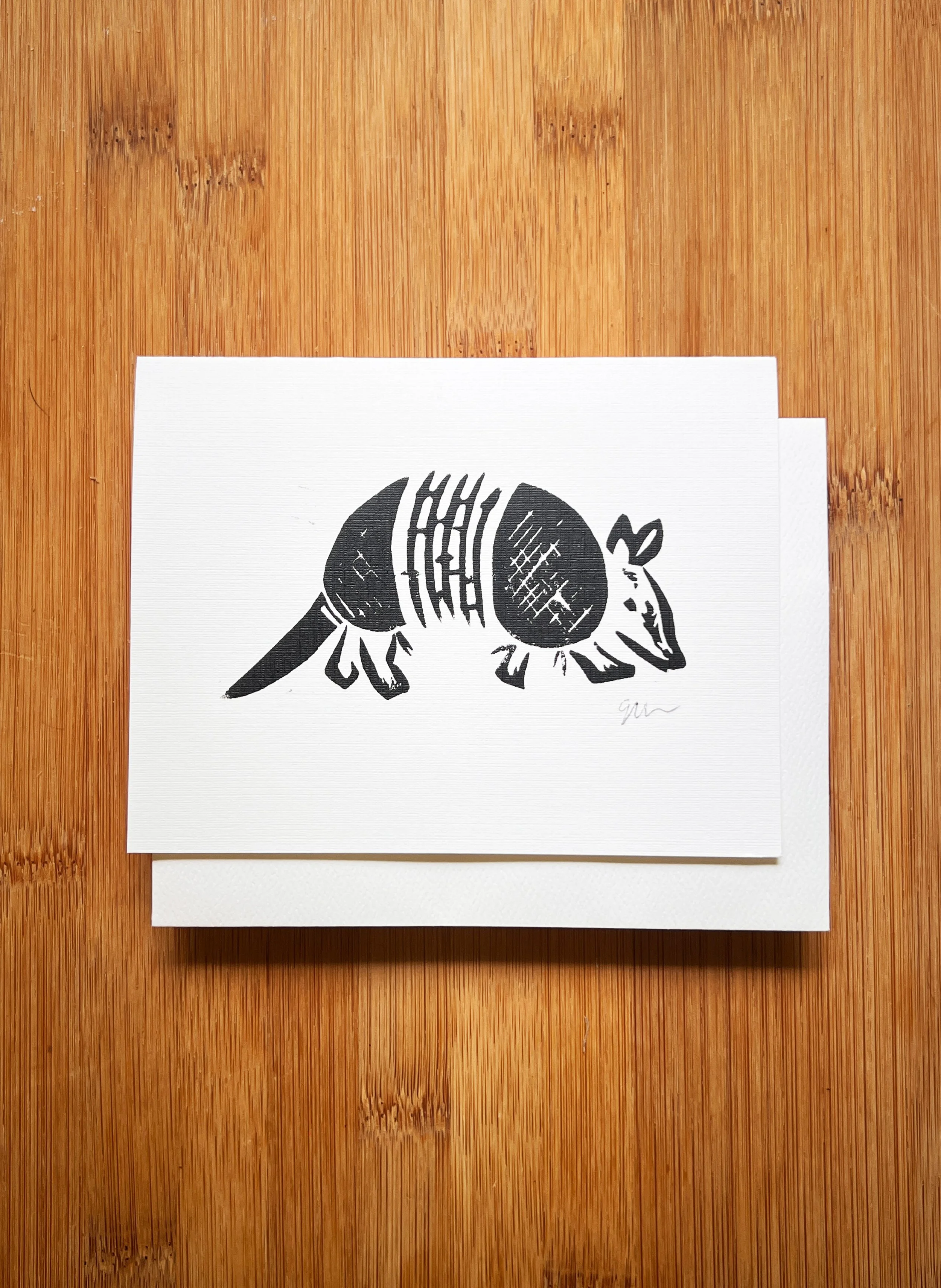 'Dillo' Greeting Card