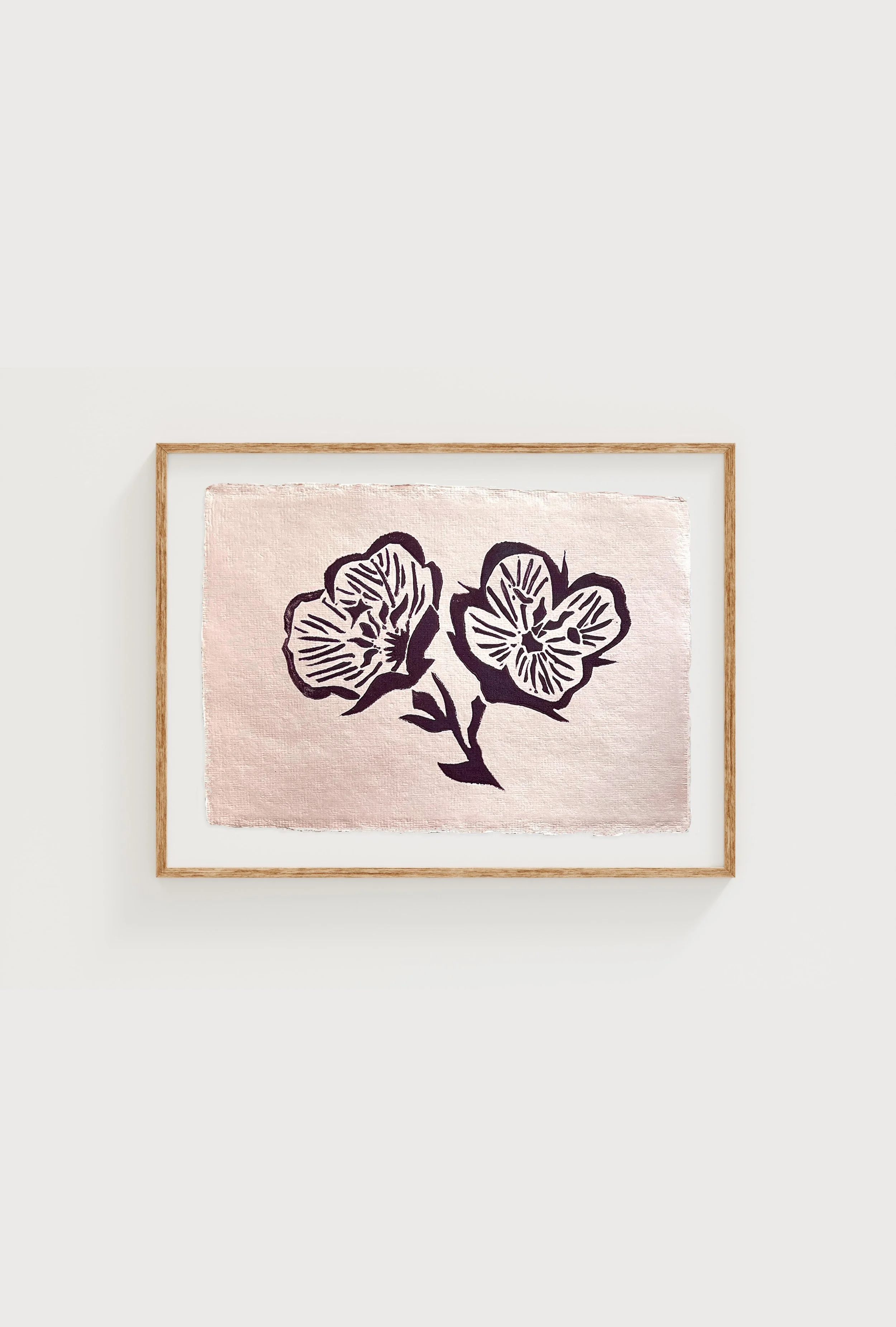 'Primrose' Linocut Print