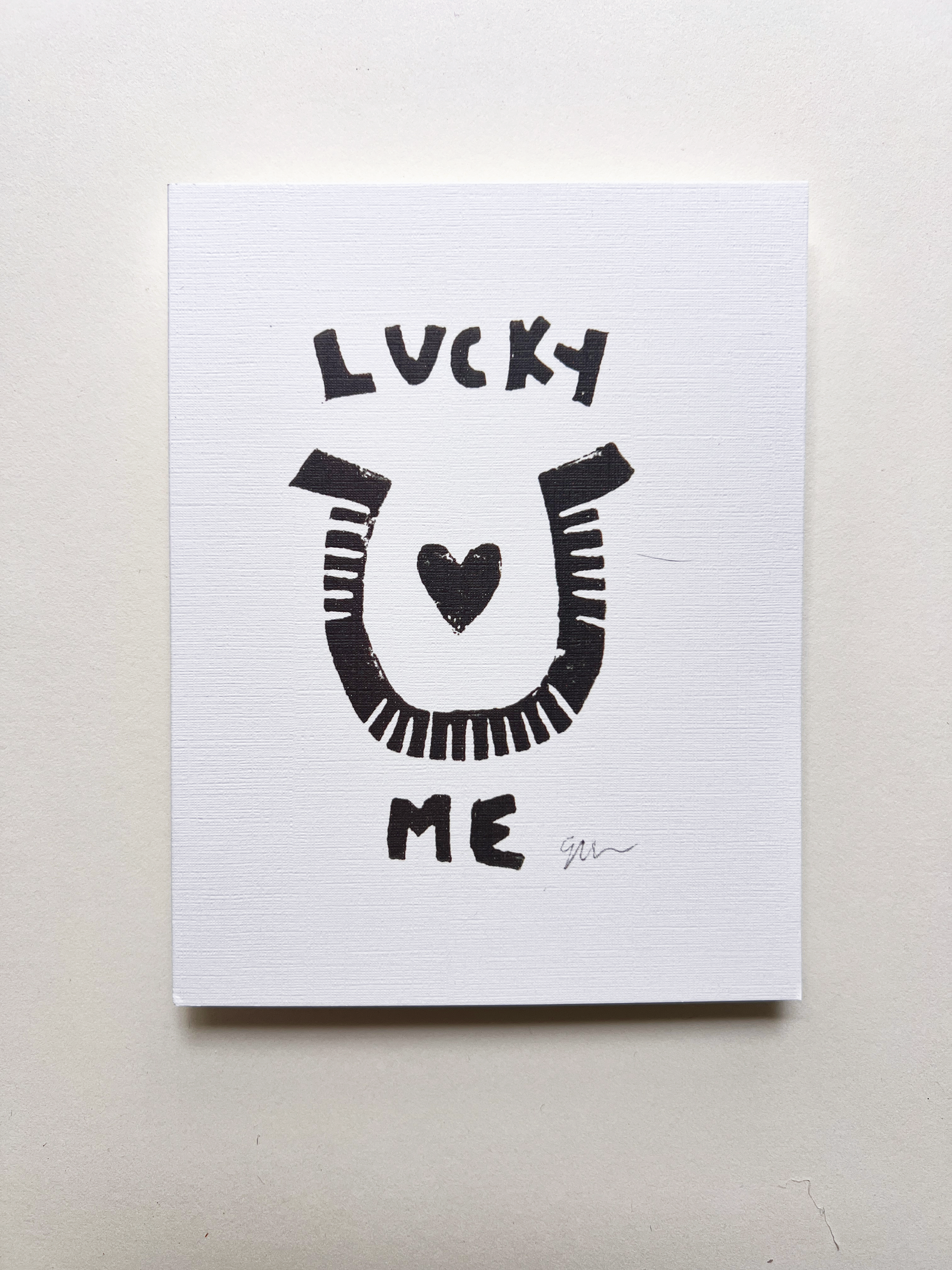 'Lucky Me' Greeting Card