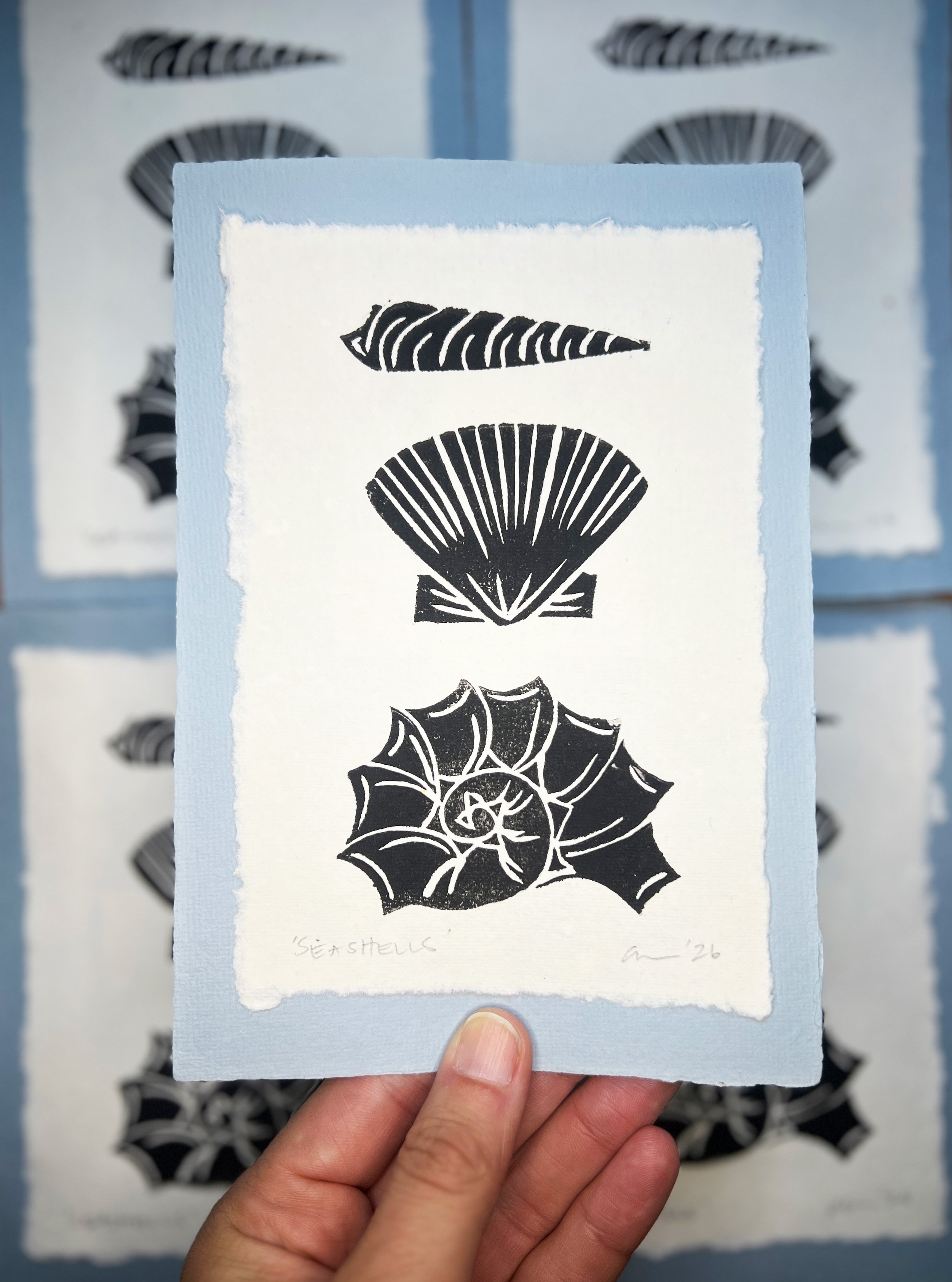 Ellen Orchard-Linocut-Seashells-1.jpg