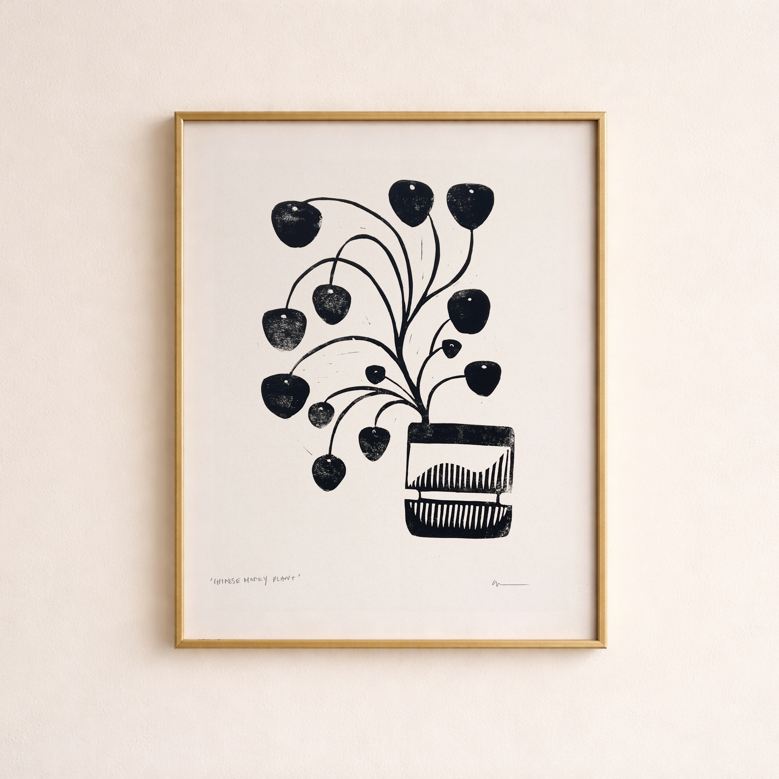 Ellen Orchard-Chinese Money Plant-Framed.png