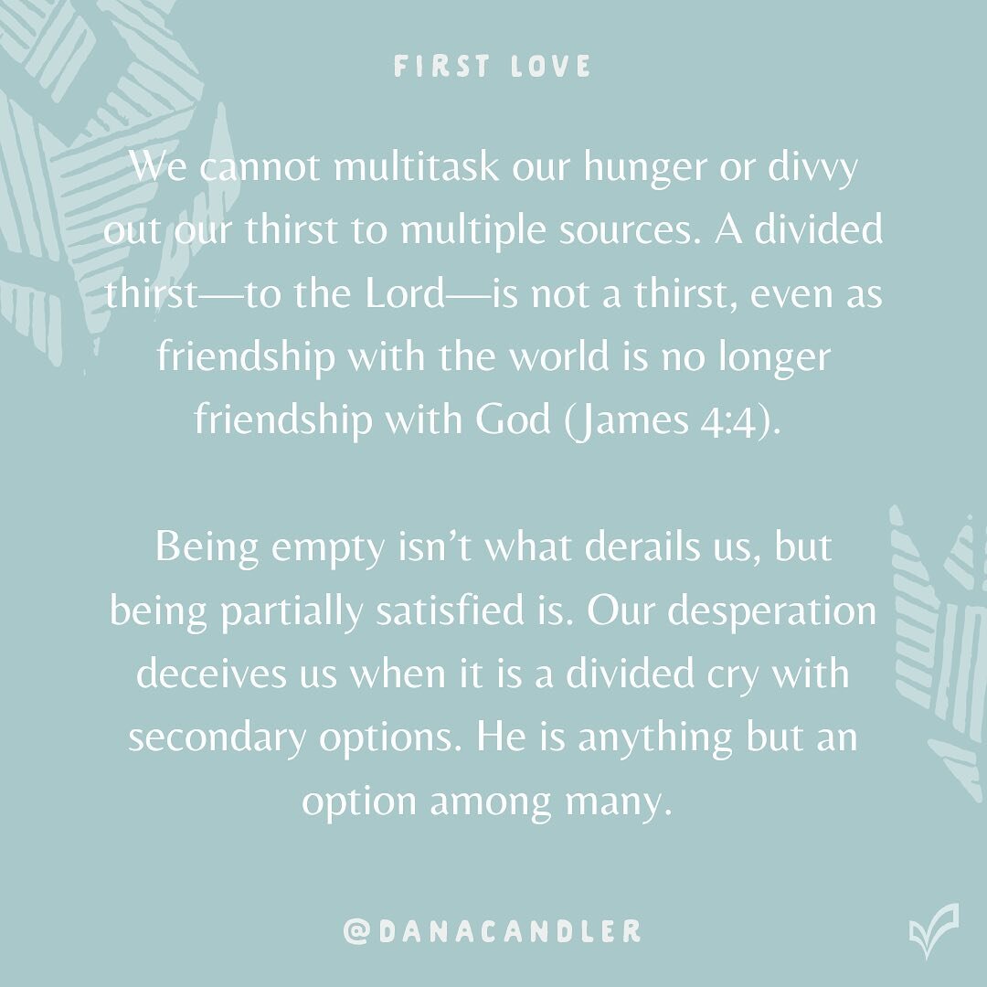 Our passion can fool us. Our desperation in heightened moments can mask underlying dividedness. Yet Jesus wants more than our partial passion.

When He said, &ldquo;All you who are thirsty,&rdquo; or &ldquo;If anyone thirsts,&rdquo; or &ldquo;Let him