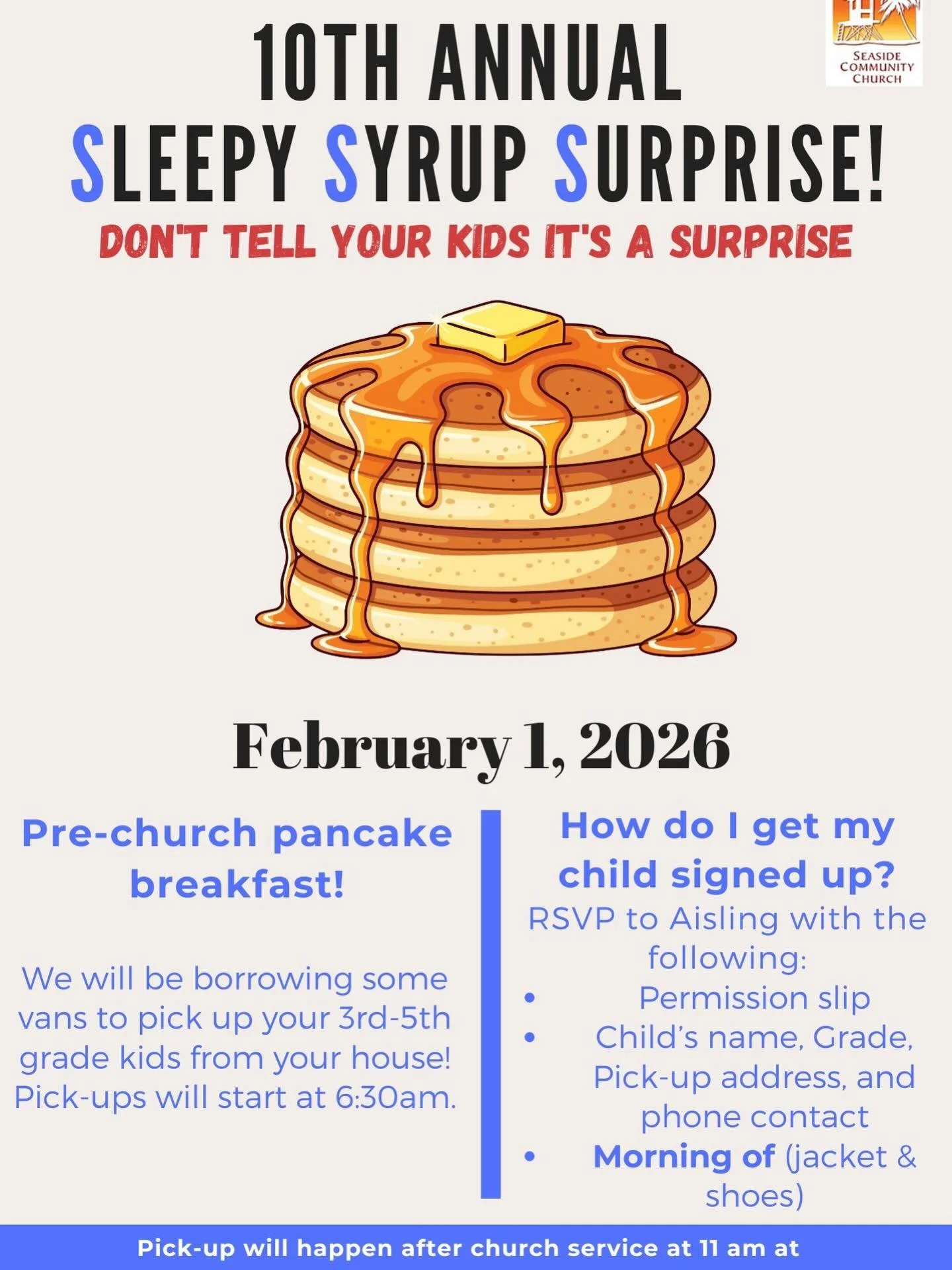 Shhhh&hellip; It&rsquo;s a SURPRISE 🤫
Sign up today for our 10th annual Sleepy Syrup Surprise by emailing Aisling and filling out permission slip. Link in bio